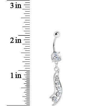 Crystalline Gem Journey Swirl Belly Ring