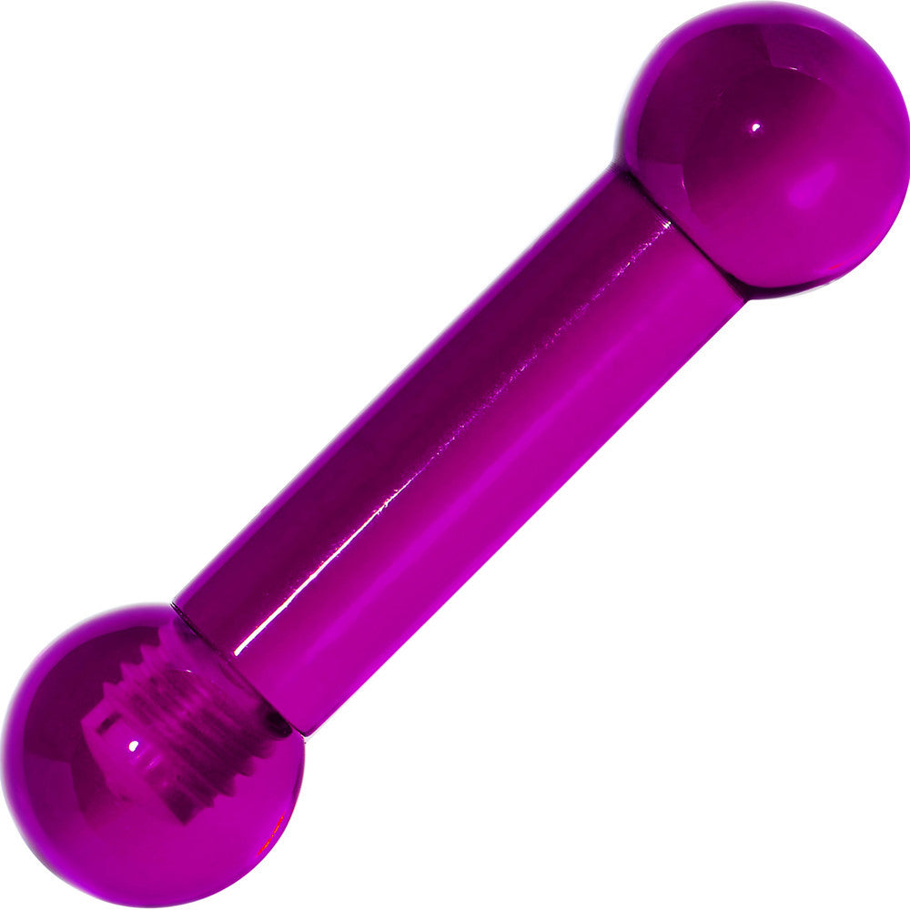 4 Gauge Amethyst Purple UV Acrylic Straight Barbell