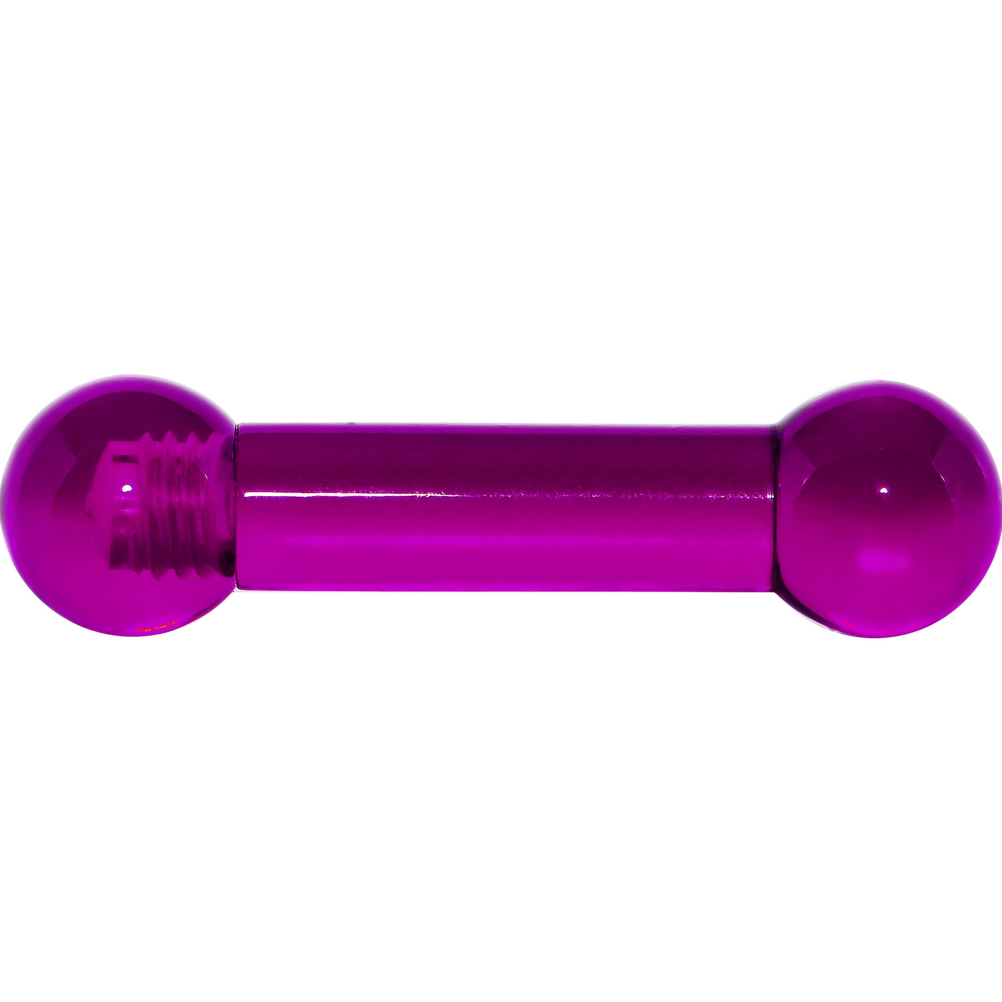 4 Gauge Amethyst Purple UV Acrylic Straight Barbell