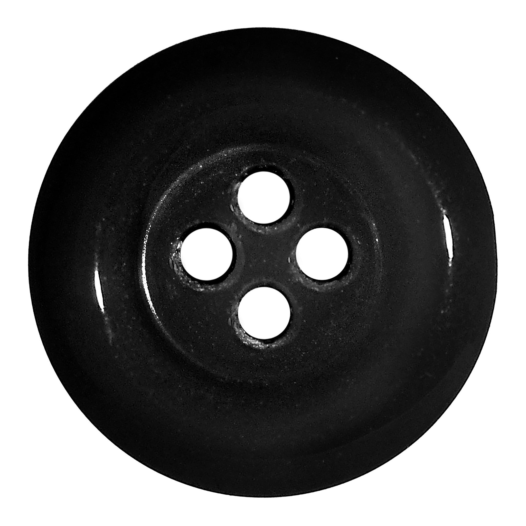 2 Gauge Acrylic Black Button Saddle Plug