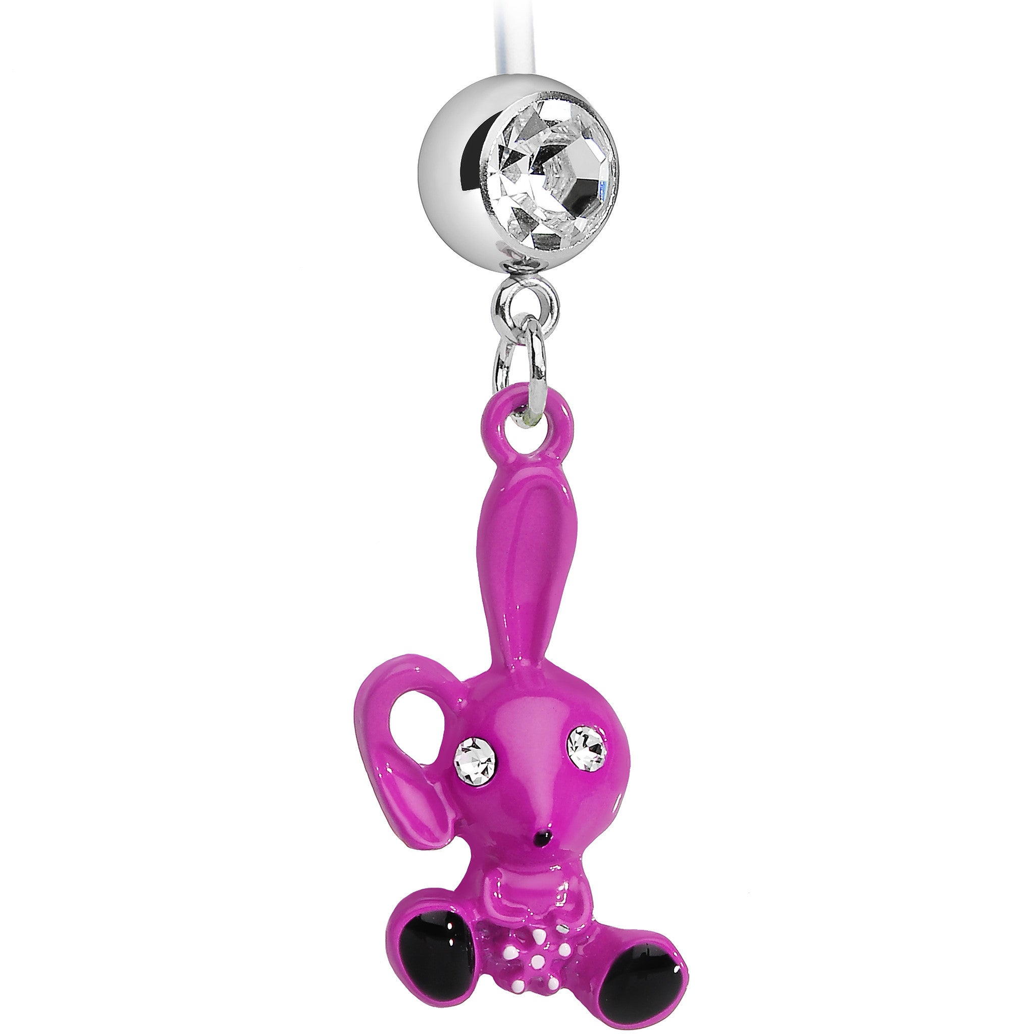 Pink Girl Lil Bunny Baby Pregnancy Belly Ring