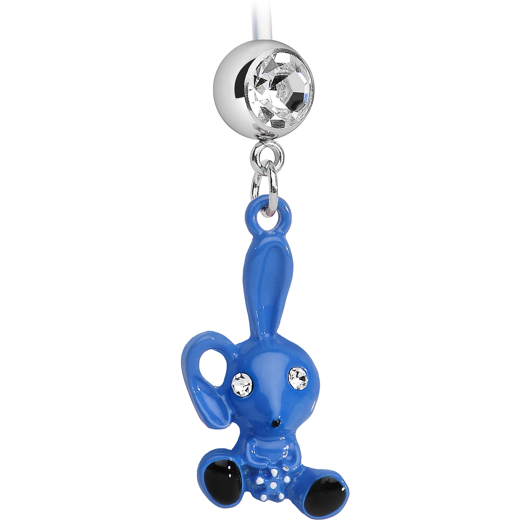 Blue Boy Lil Bunny Baby Pregnancy Belly Ring