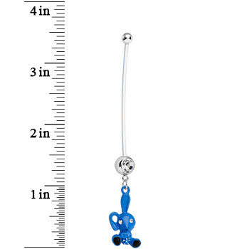 Blue Boy Lil Bunny Baby Pregnancy Belly Ring