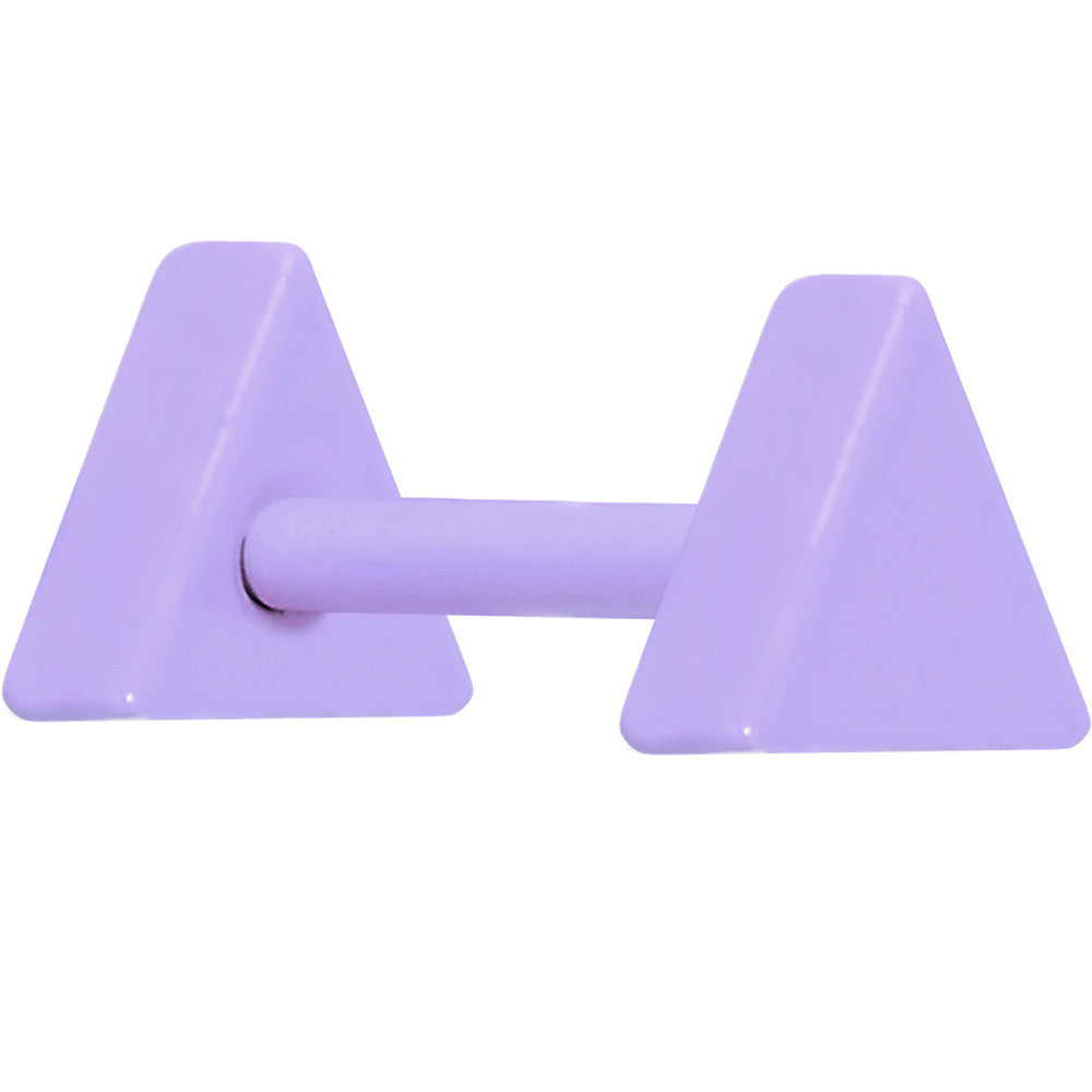 Light Purple Enamel Geometry Triangle Cartilage Earring