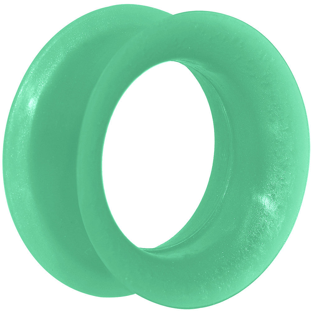 1 inch  Green Pearlescent Silicone Hollow Tunnel