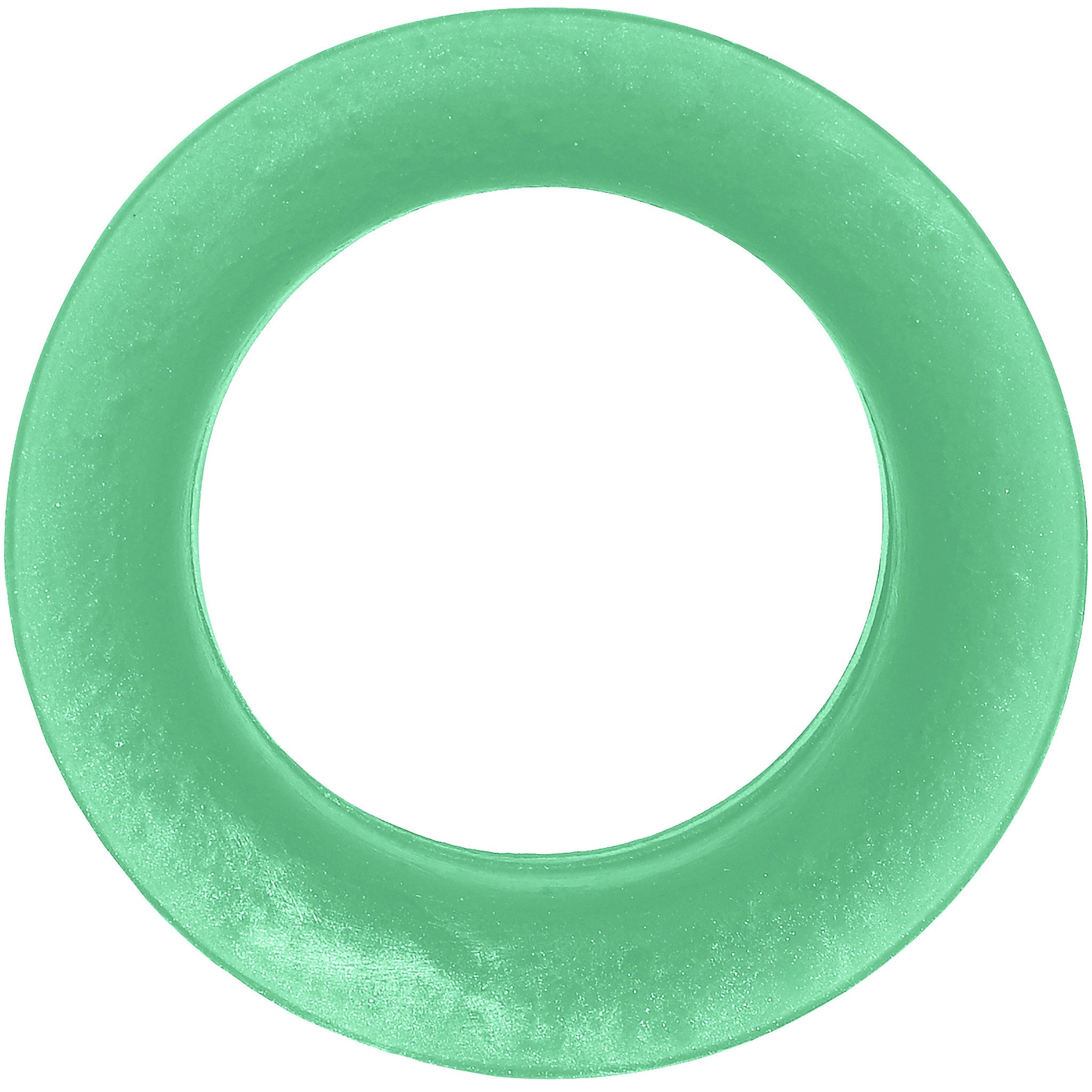 1 inch  Green Pearlescent Silicone Hollow Tunnel