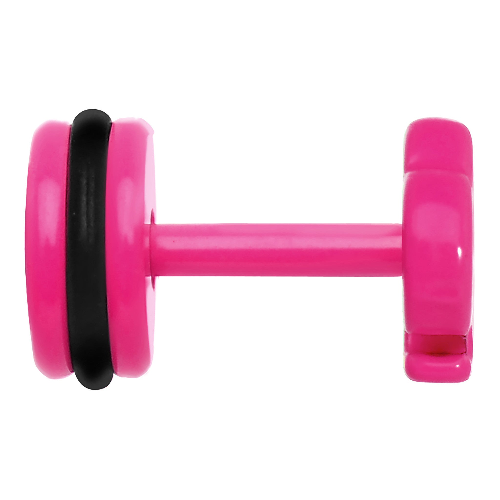 Pink Neon Enamel Brass Knuckles Cheater Plug