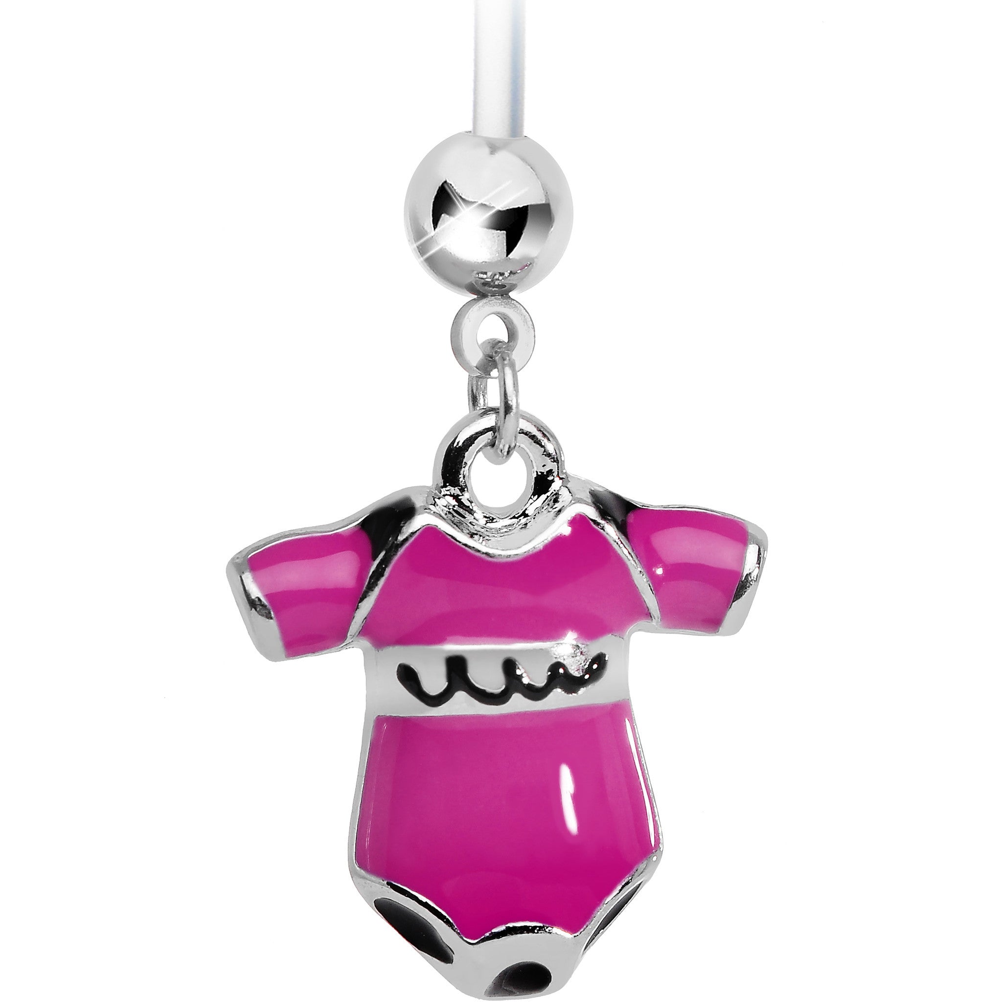 Pink Cute Onesie Pregnancy Belly Ring