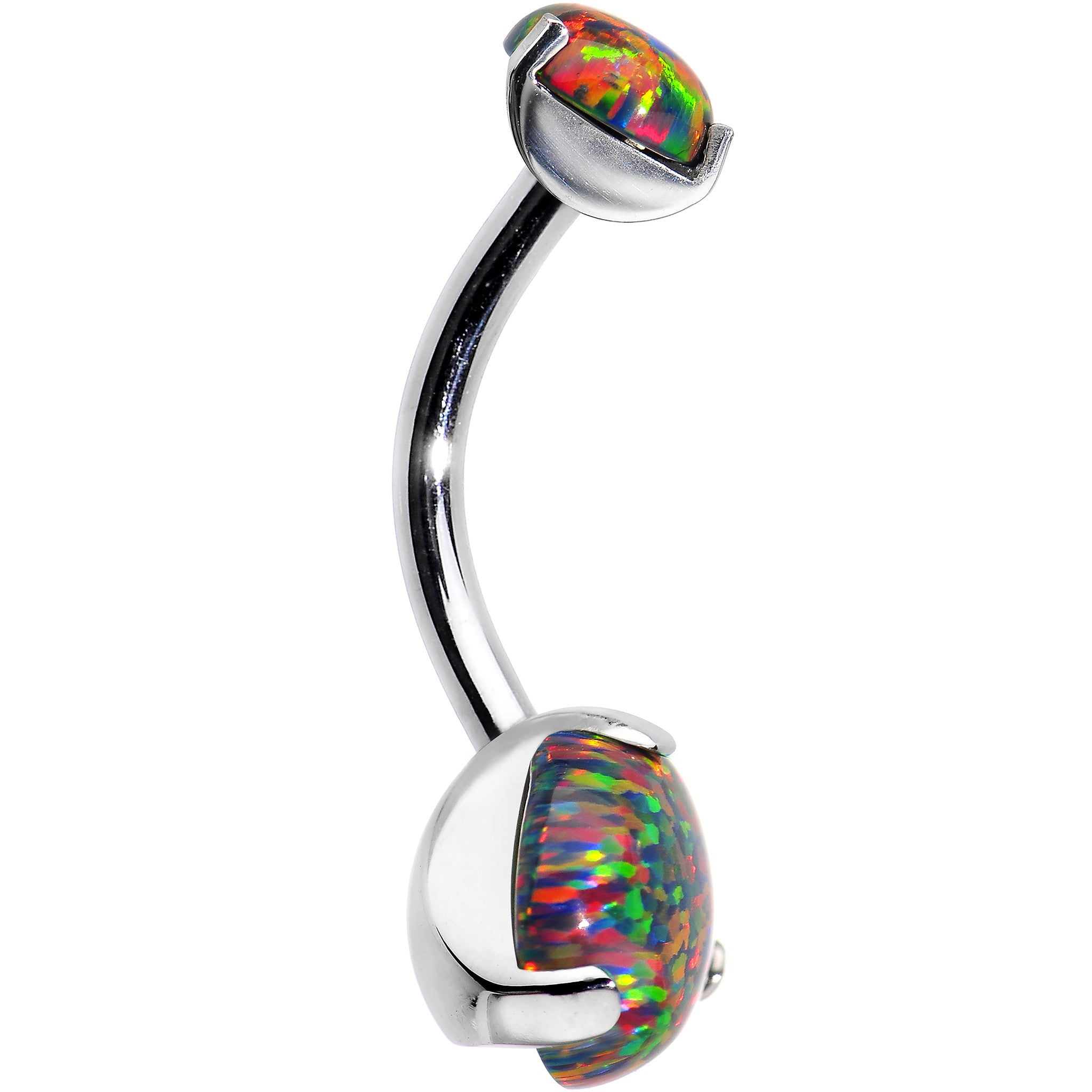 Black opal deals belly button ring