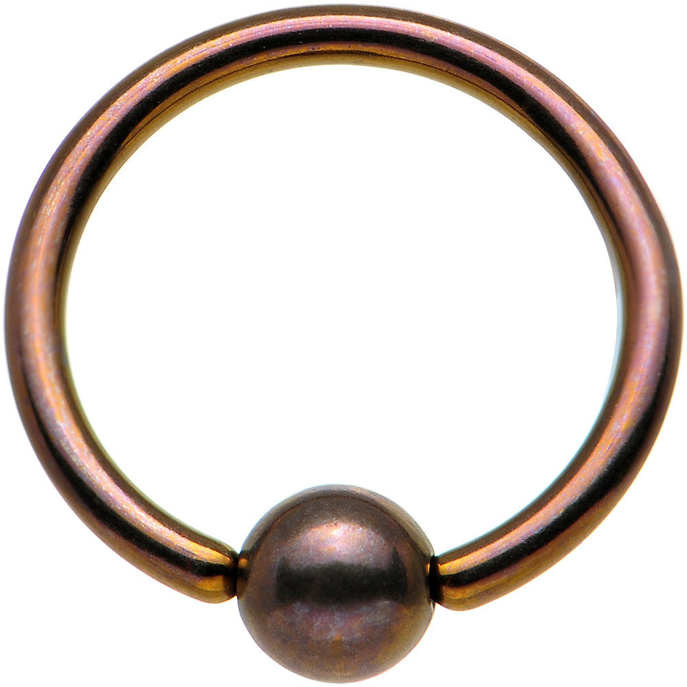 18 Gauge 5/16 Diameter Bronze Anodized BCR Captive Ring