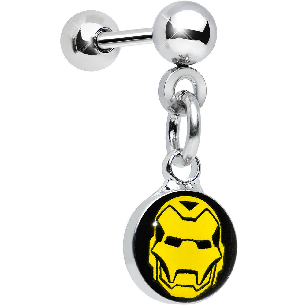 Licensed Iron Man Stainless Steel Dangle Cartilage Earring