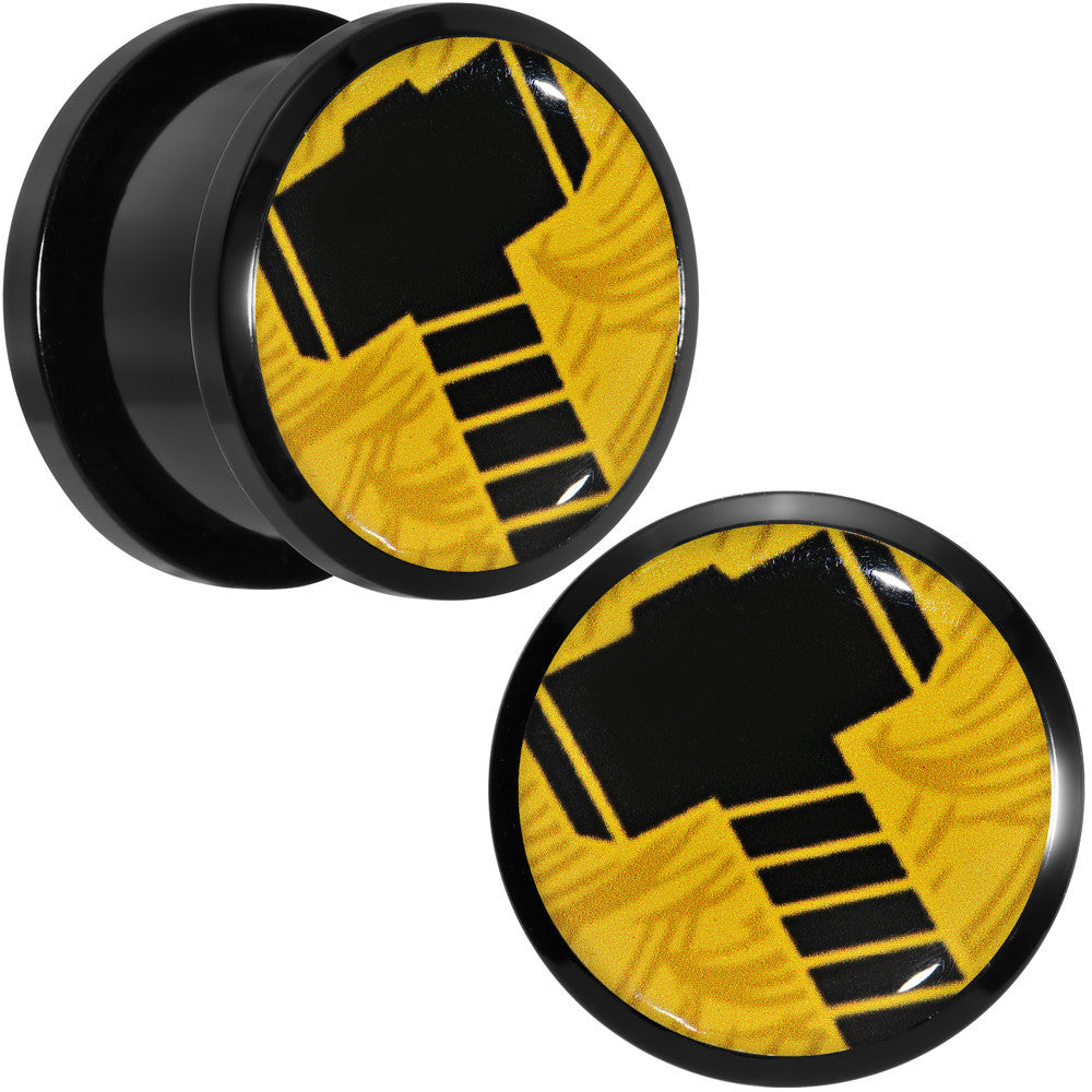 5/8 Licensed Hammer of Thor Acrylic Screw Fit Plugs Set