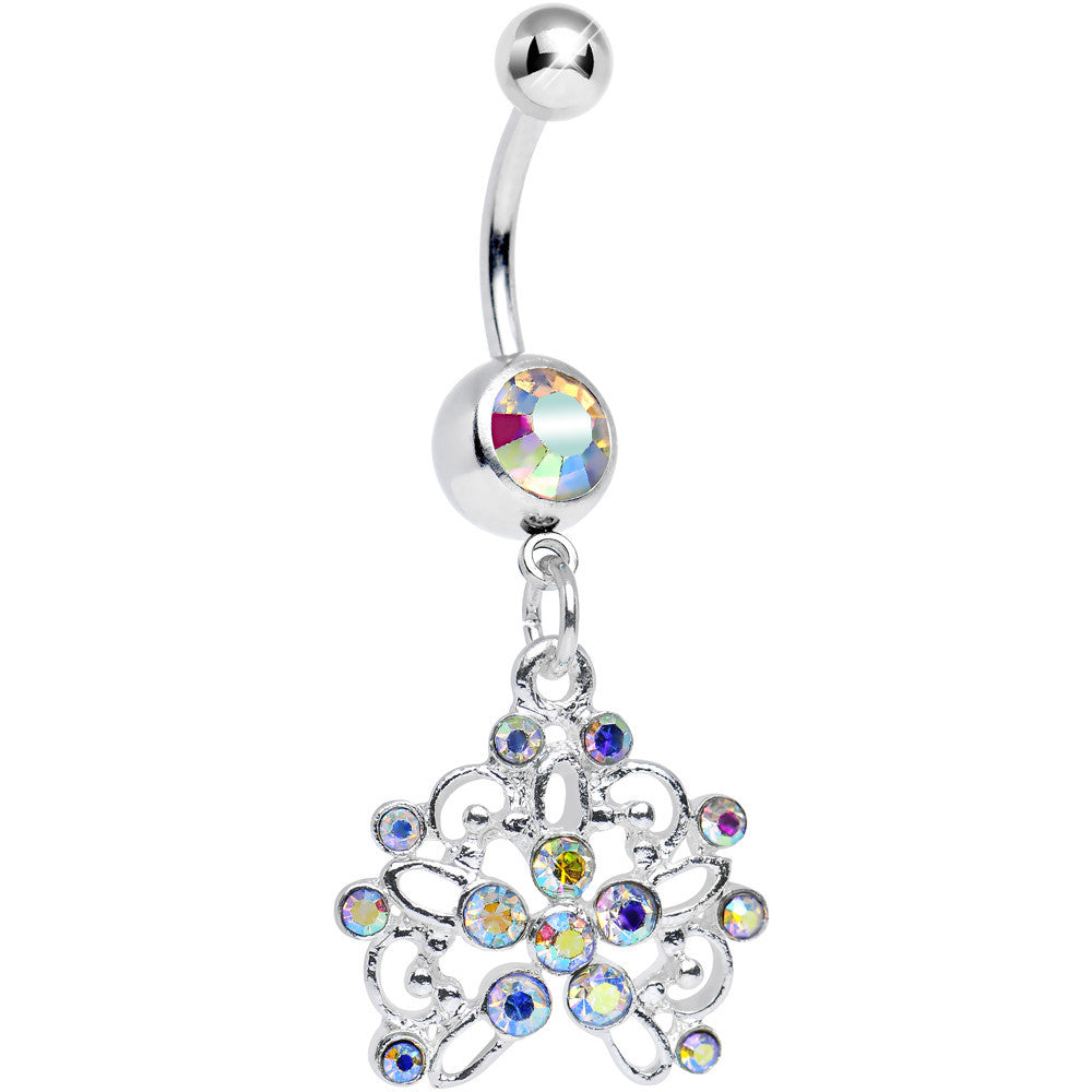 Aurora Gem Sparkling Lisbon Lace Dangle Belly Ring