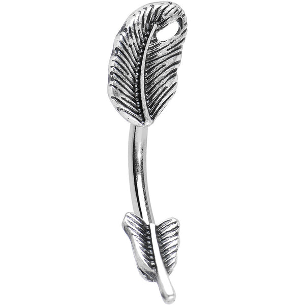 Freely Floating Feather Belly Ring – BodyCandy