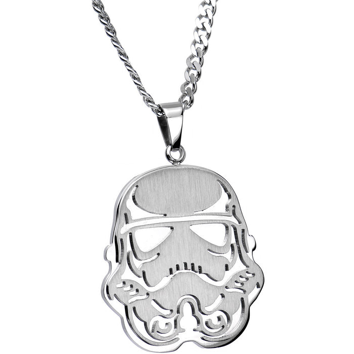 Officially Licensed Steel Star Wars Stormtrooper Pendant Necklace