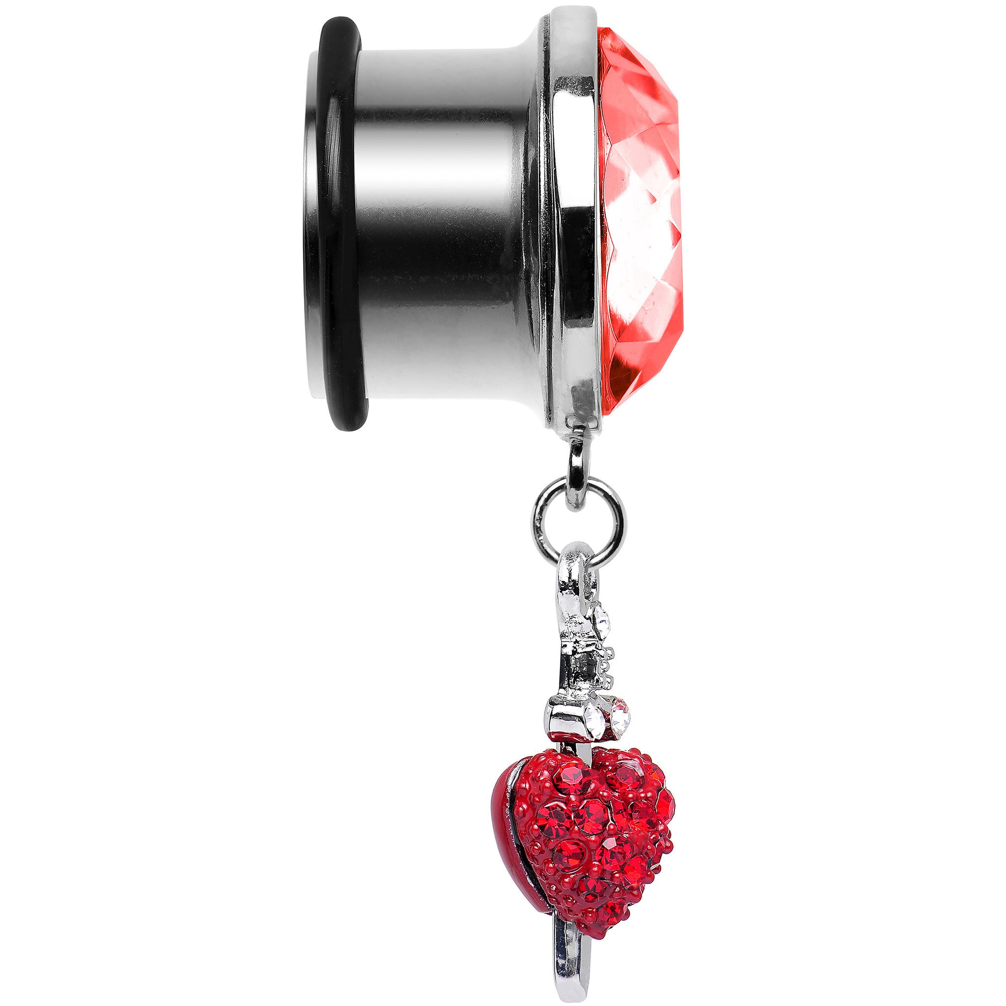 5/8 Red Gem Sword and Paved Heart Steel Plug