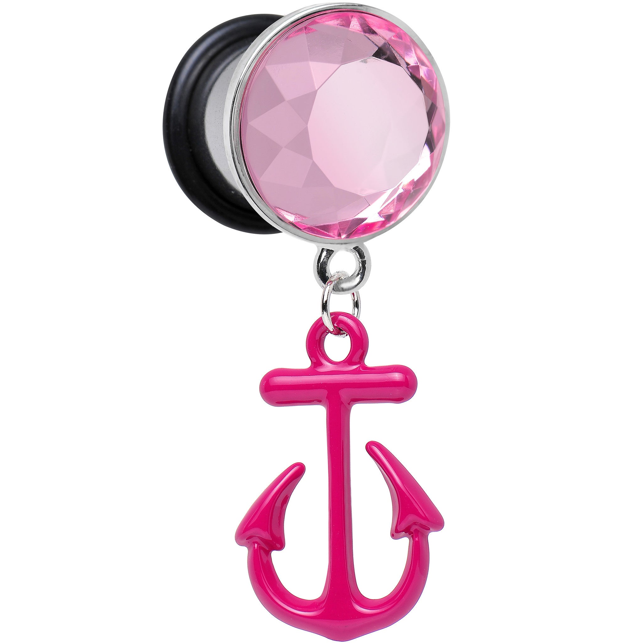 1/2 Pink Dangling Anchor Steel Plug