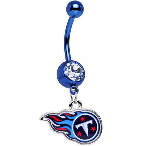 Officially Licensed NFL Tennessee Titans Dangle Belly Ring – BodyCandy