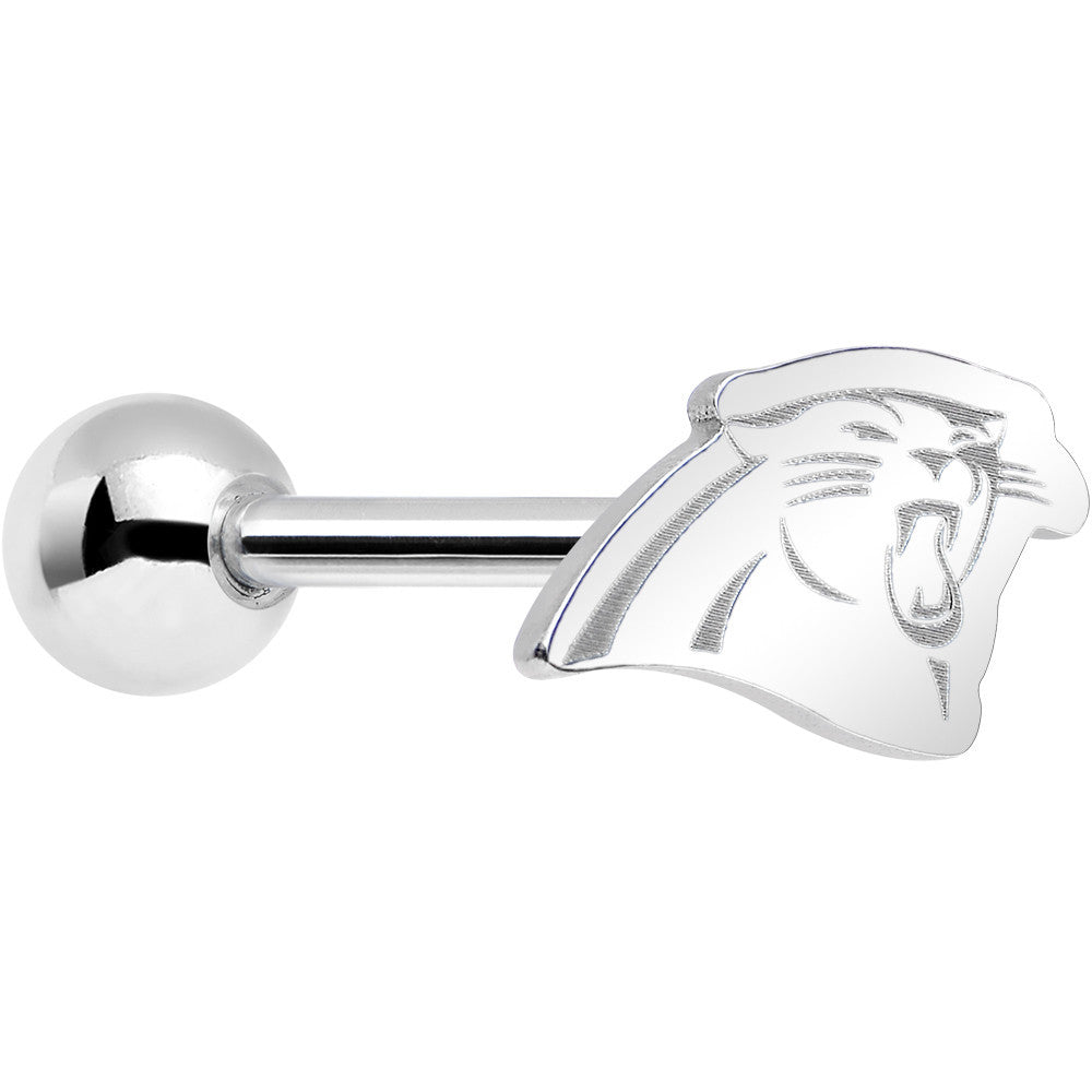 Officially Licensed Carolina Panthers Cut Out Barbell Tongue Ring