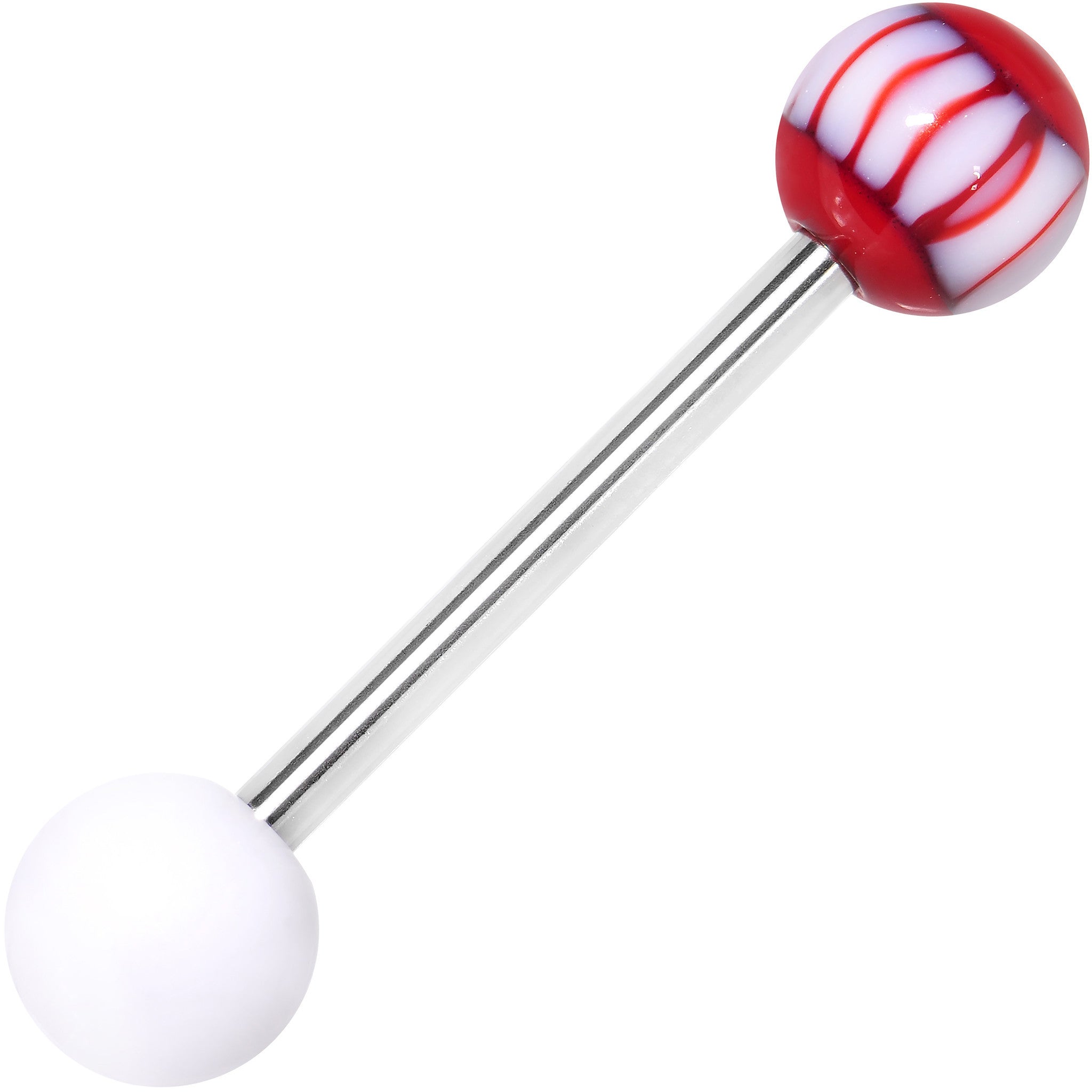 14 Gauge Bloodshot Astro Eye Barbell Tongue Ring 5/8