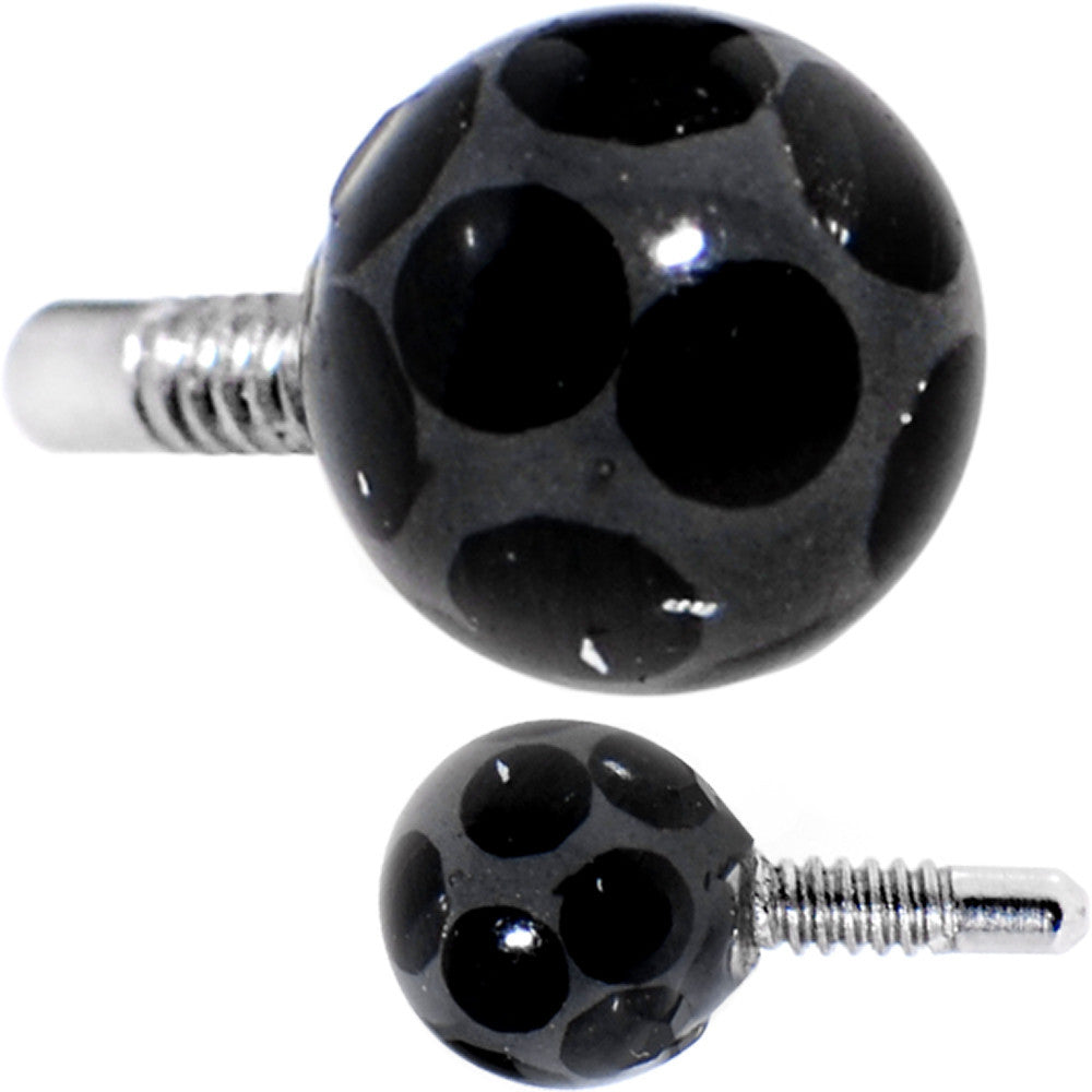 3mm Black Ferido Externally Threaded Replacement Ball