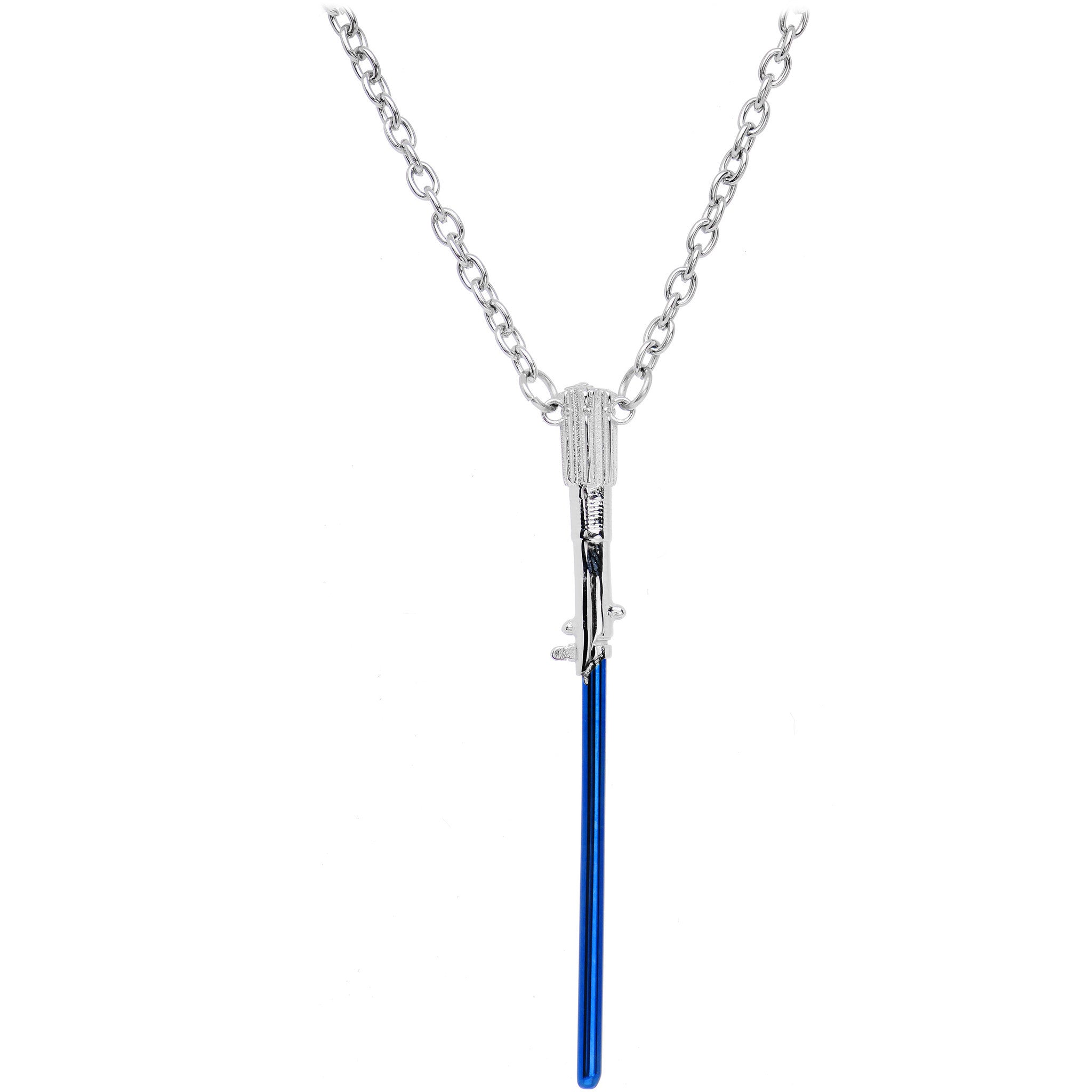 Officially Licensed Star Wars Blue Lightsaber Pendant Necklace