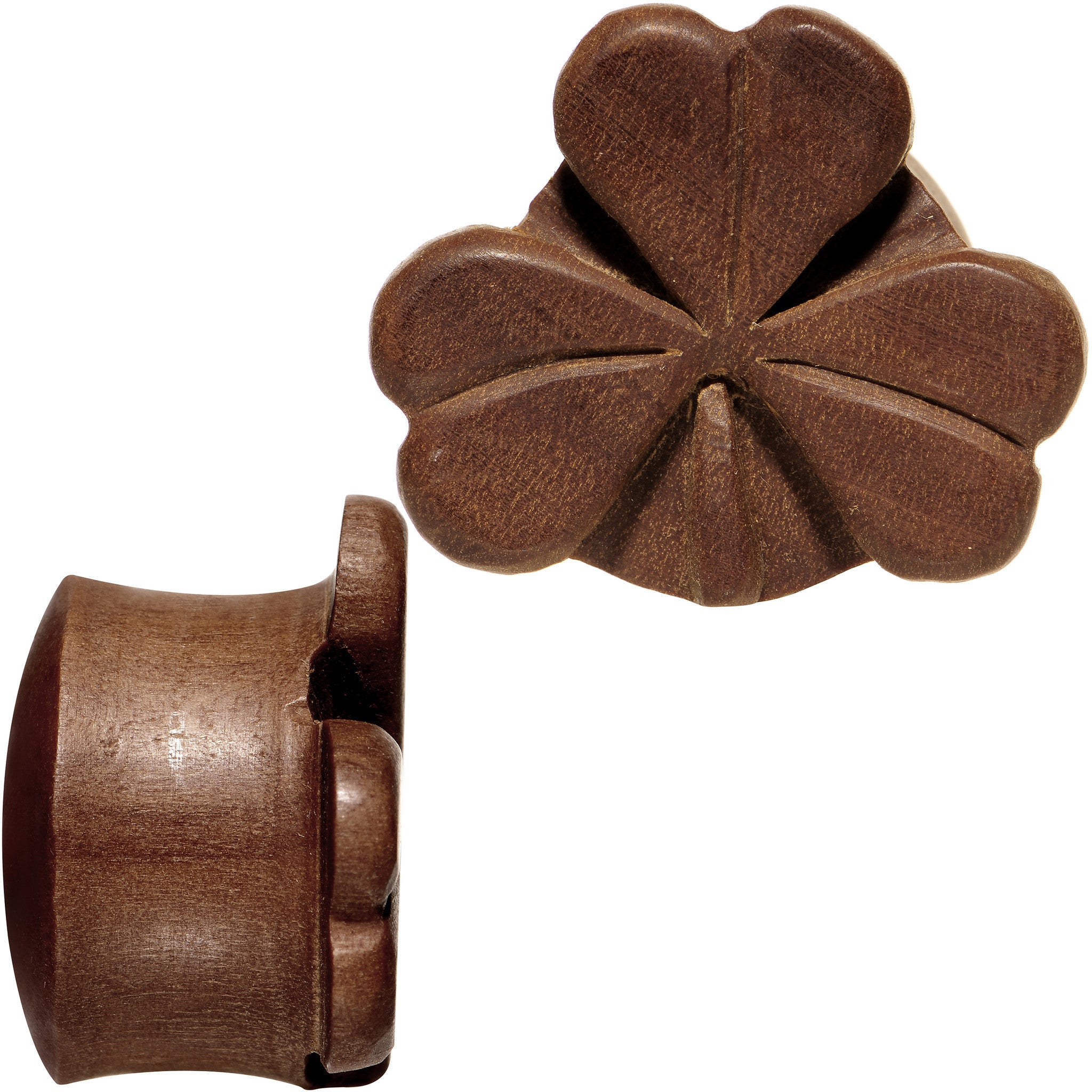 7/8 Organic Sabo Wood Shamrock Saddle Plug Set