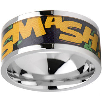 Officially Licensed Marvel Hulk Steel Printed Comic Ring