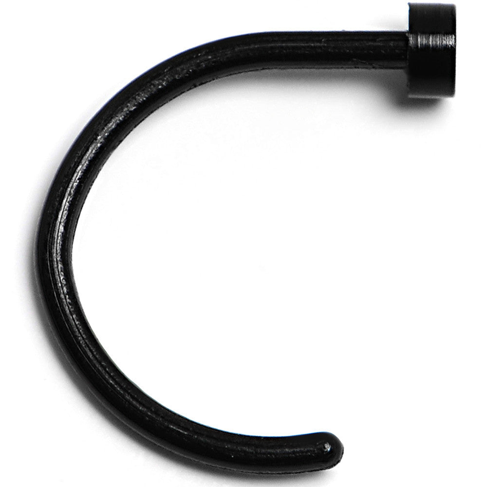 20 Gauge 5/16 Black Acrylic Nose Hoop