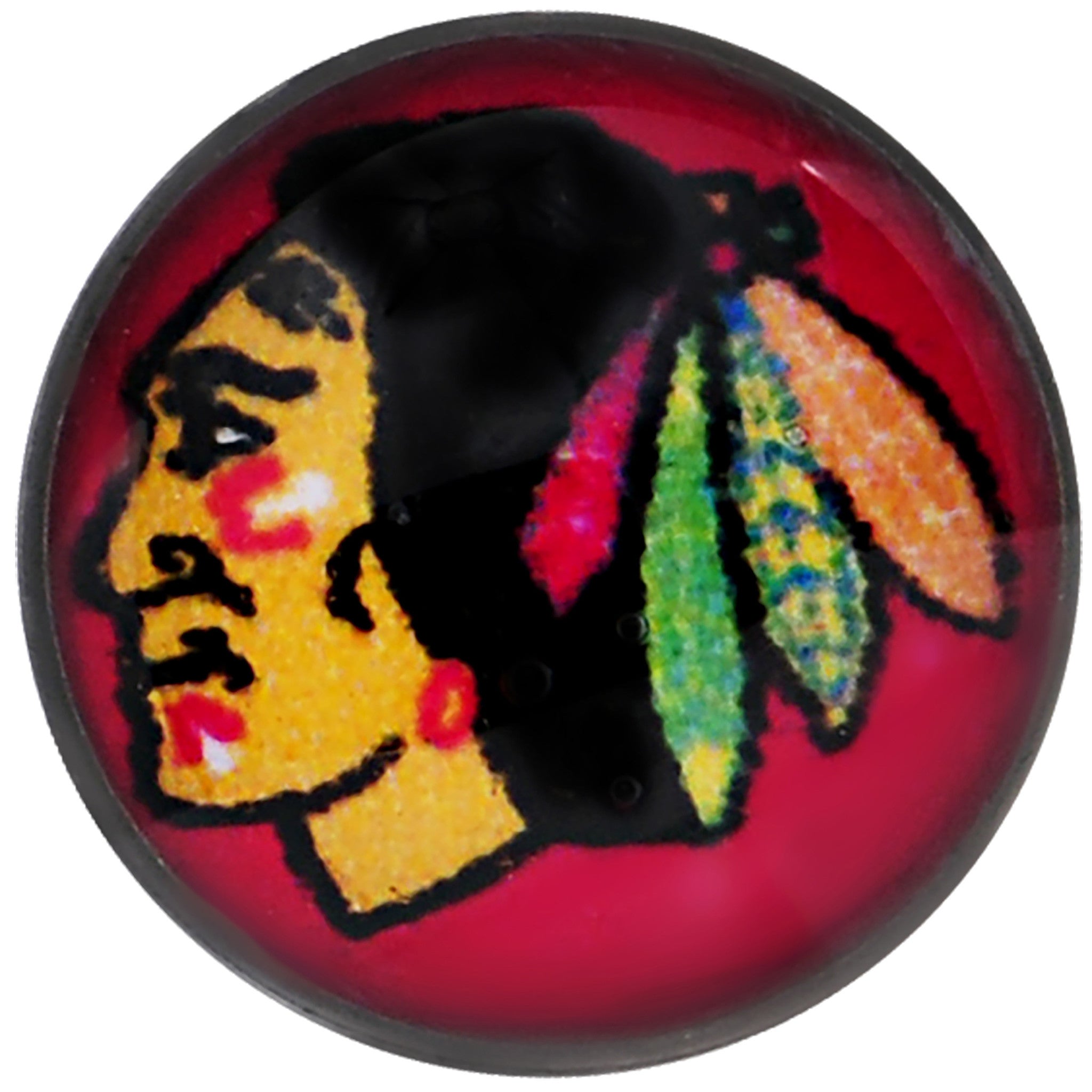 Officially Licensed NHL Chicago Blackhawks Logo Tongue Ring