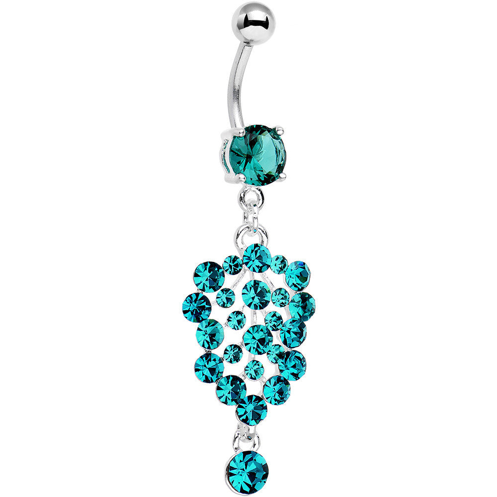 Aqua Gem Awestruck Angel Chandelier Dangle Belly Ring