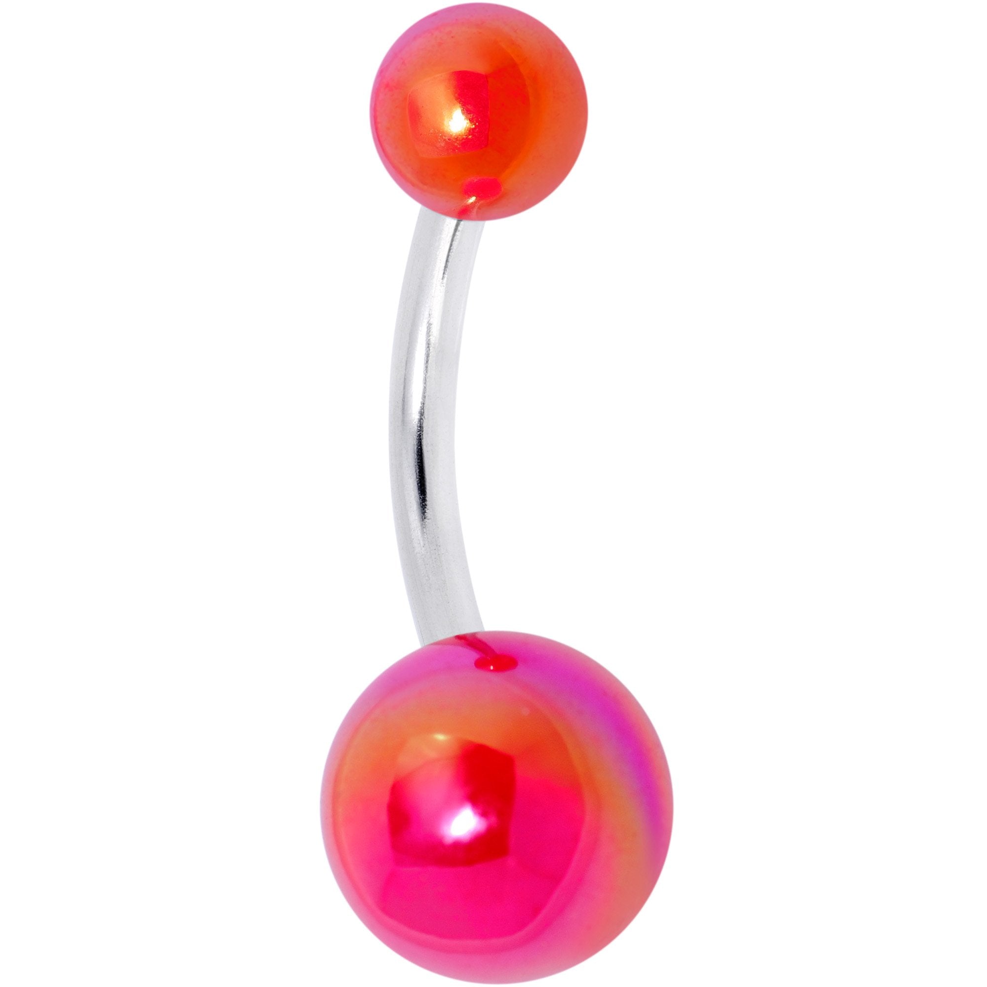 Sweet Candy Pearlescent Acrylic Ball Belly Ring