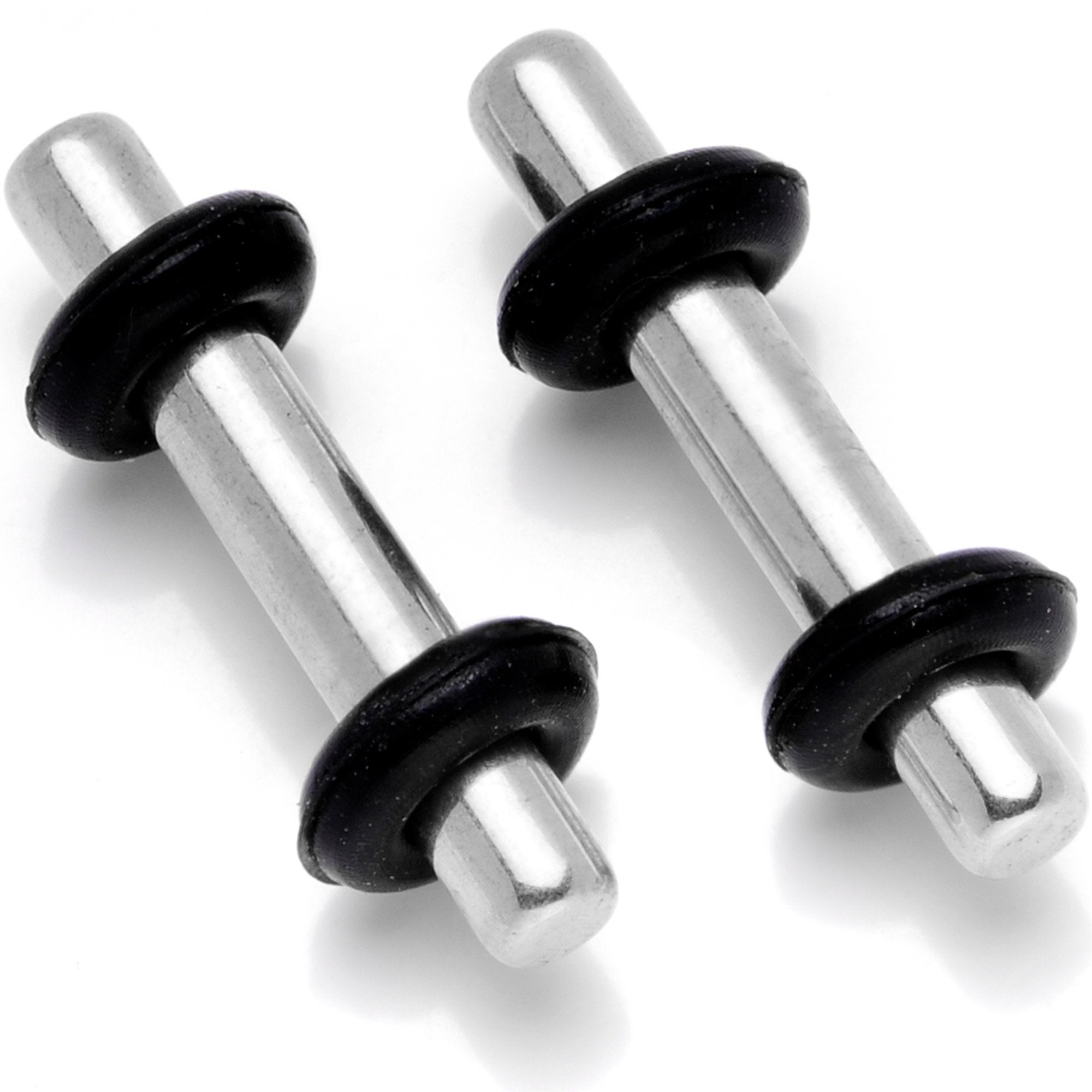 Stainless Steel Micro Straight Plug Set 14 Gauge to 8 Gauge