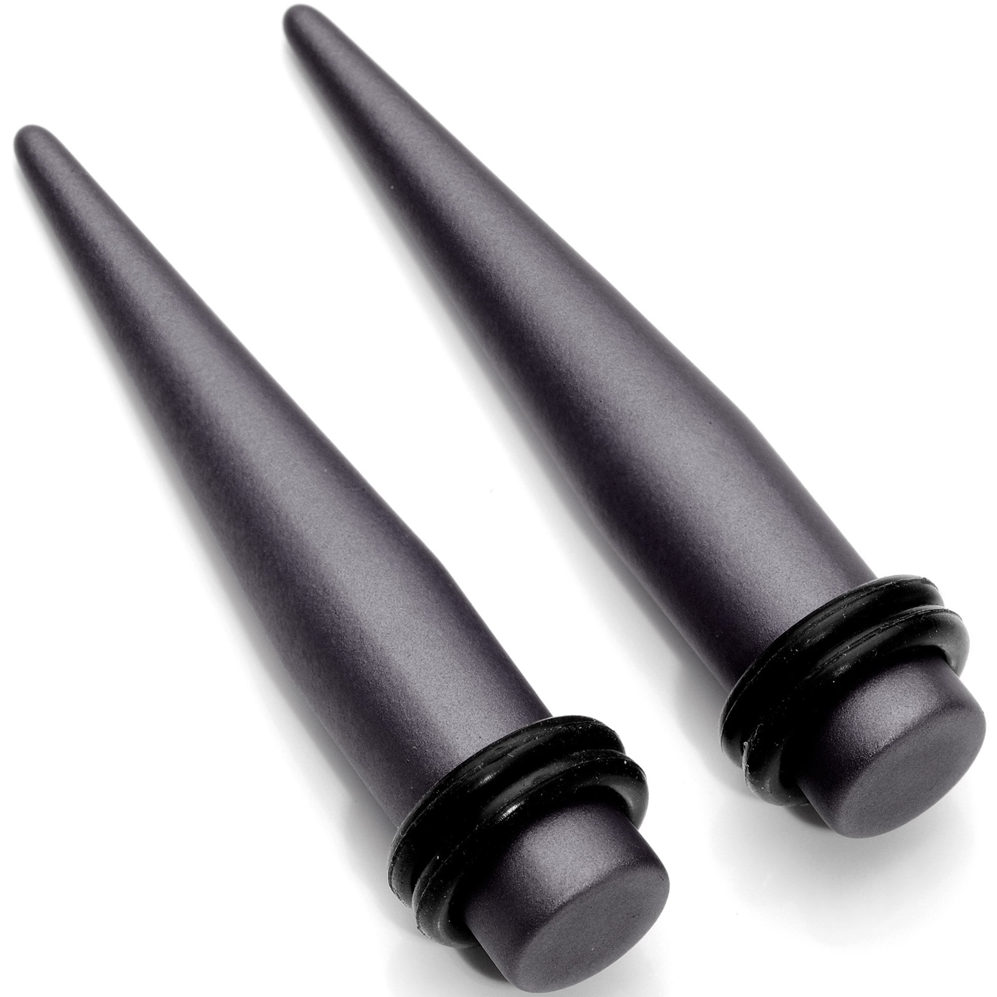 Brown Matte Silicone Straight Taper Set 4mm to 12mm