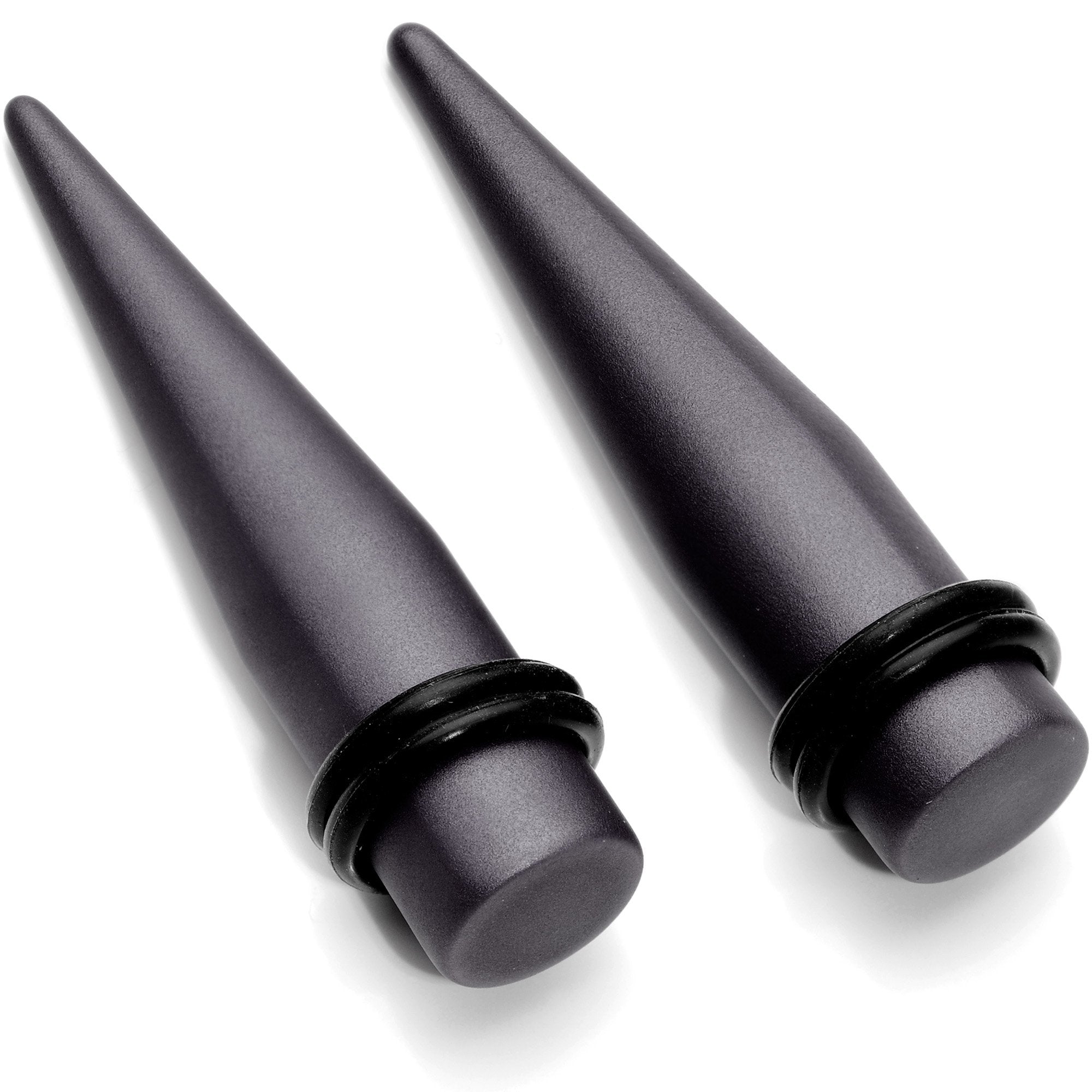 Brown Matte Silicone Straight Taper Set 4mm to 12mm