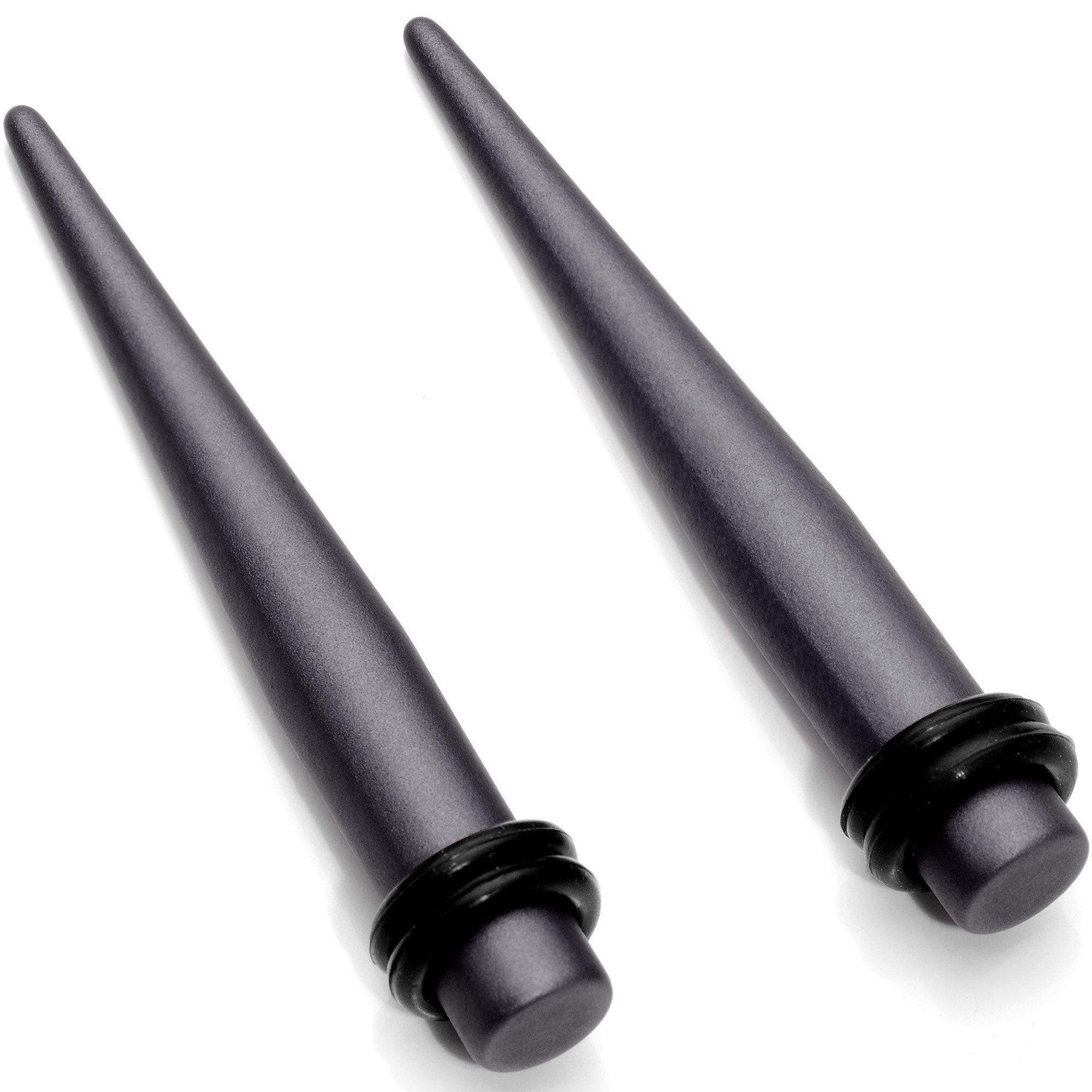 Brown Matte Silicone Straight Taper Set 4mm to 12mm