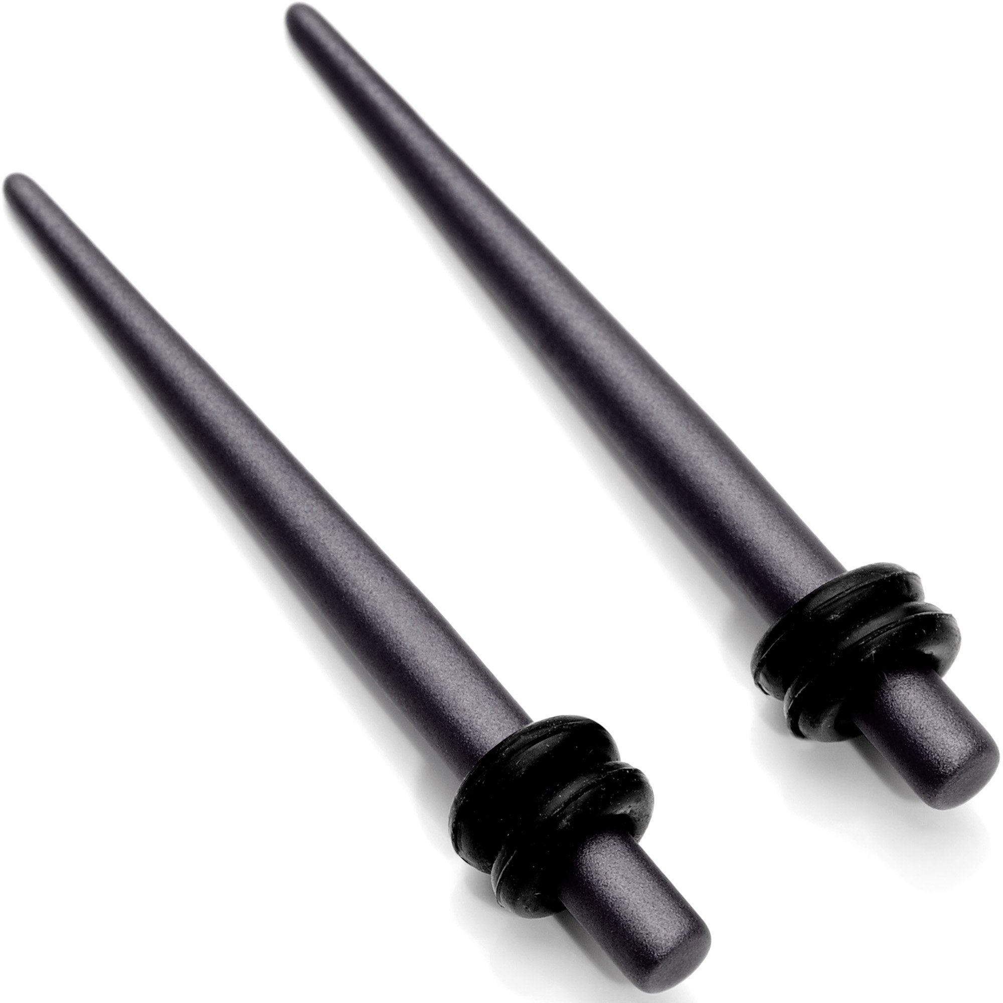 Brown Matte Silicone Straight Taper Set 4mm to 12mm