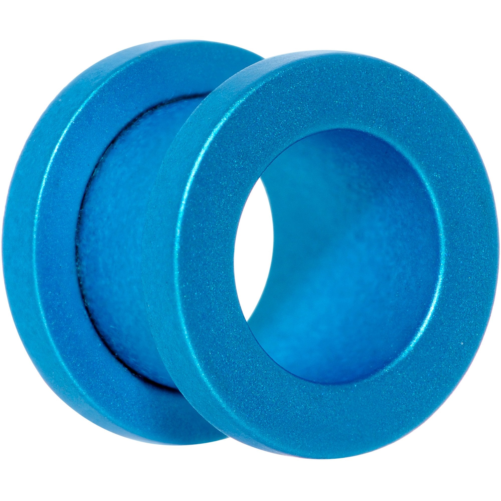 Aqua Matte Silicone Screw Fit Tunnel Plug Set 6mm to 25mm