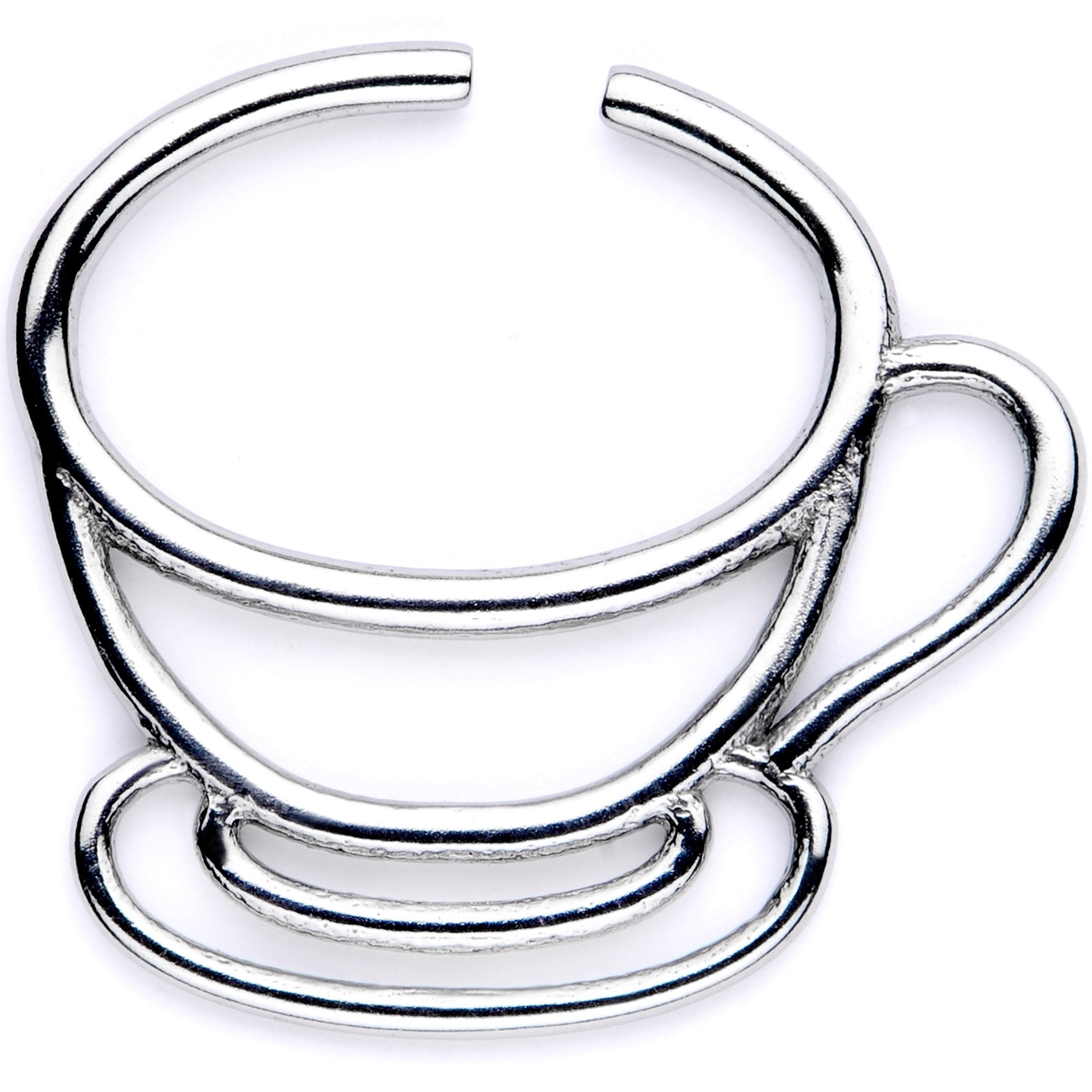 18 Gauge 5/16 Stainless Steel Tiny Tea Cup Closure Ring