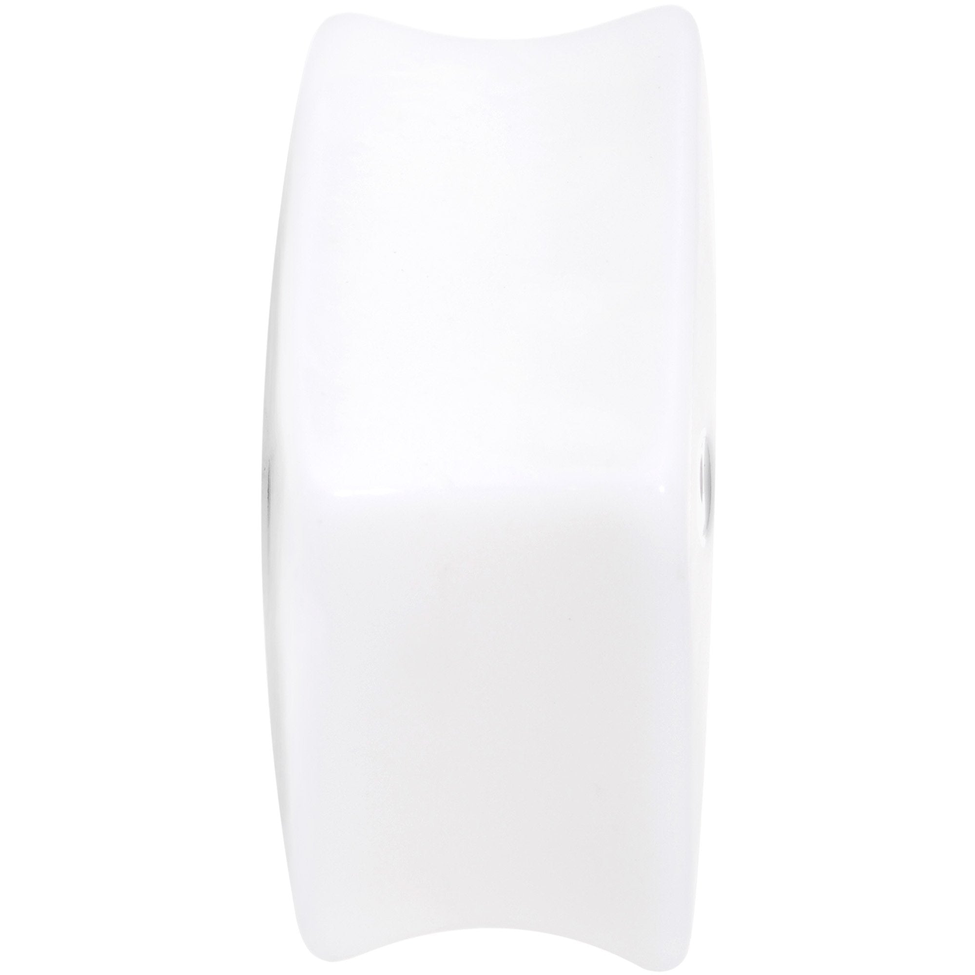 White Acrylic Square Shaped Lucky 7 Dice Saddle Plug Set 22mm to 32mm