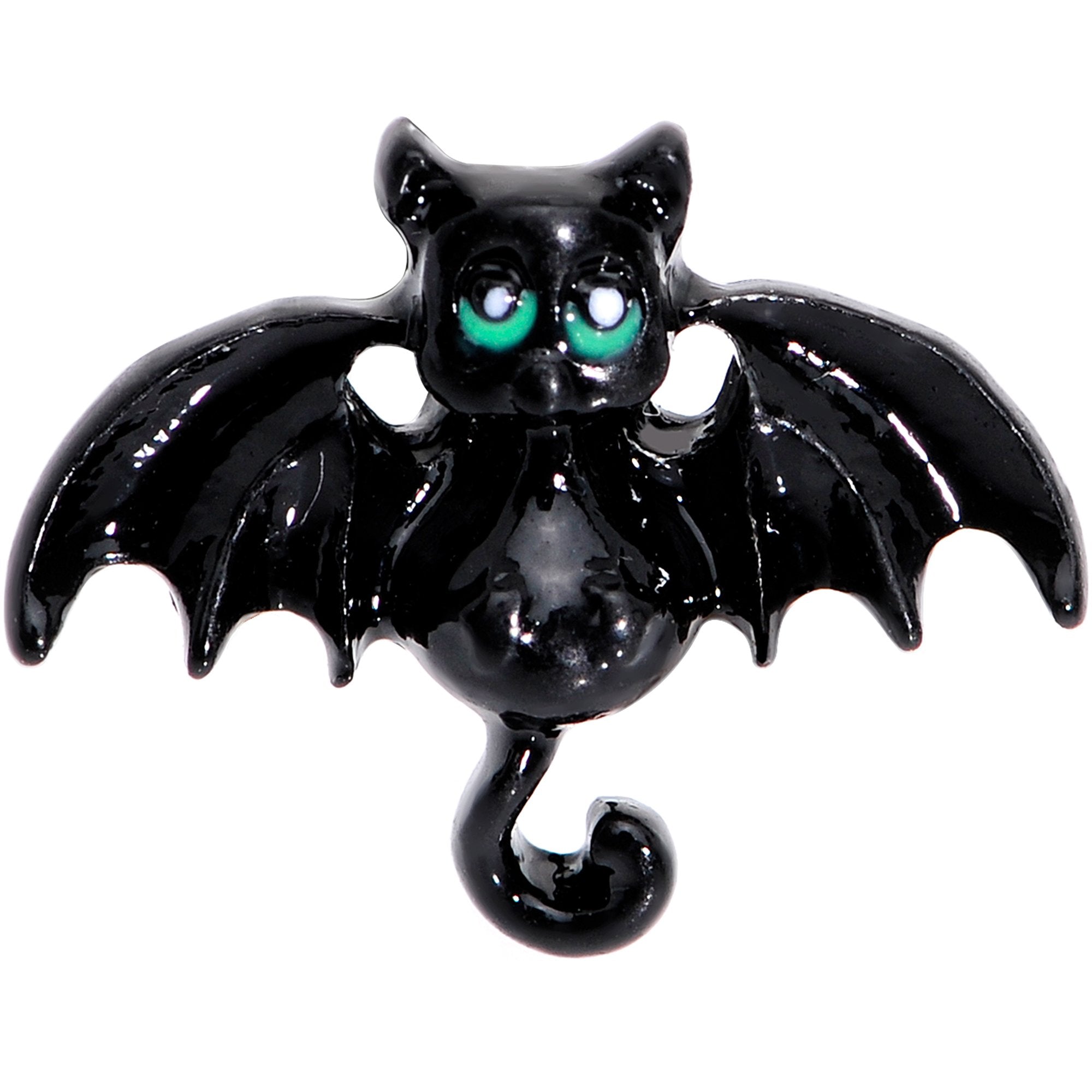 16 Gauge 5/16 Black Halloween Batty Bat Cartilage Tragus Earring