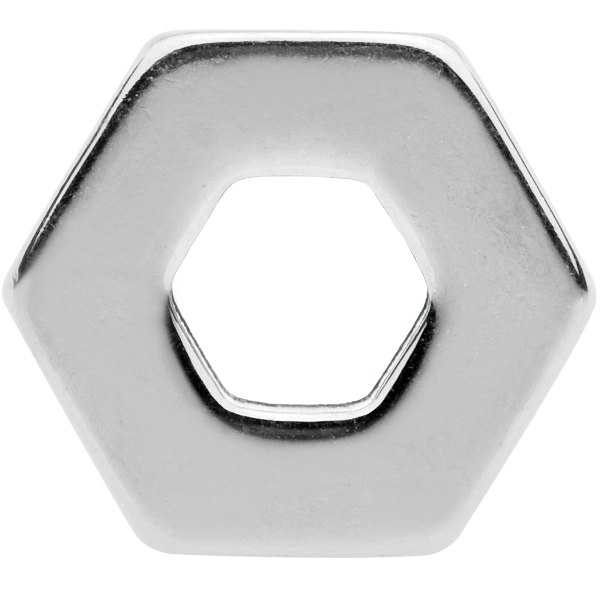 2 Gauge Geometric Hexagon Screw Fit Tunnel Plug Set