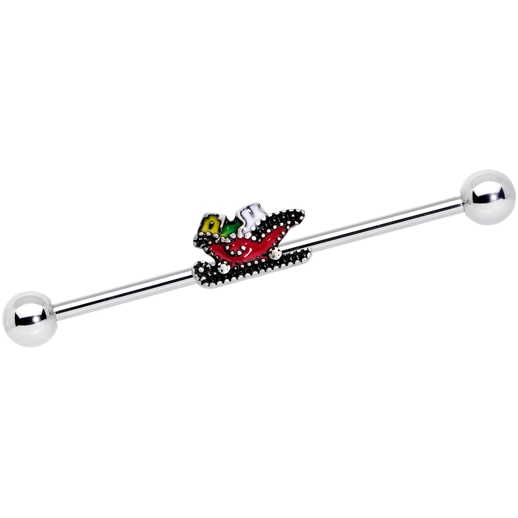 14 Gauge Santas Sleigh Ride Industrial Barbell 38mm