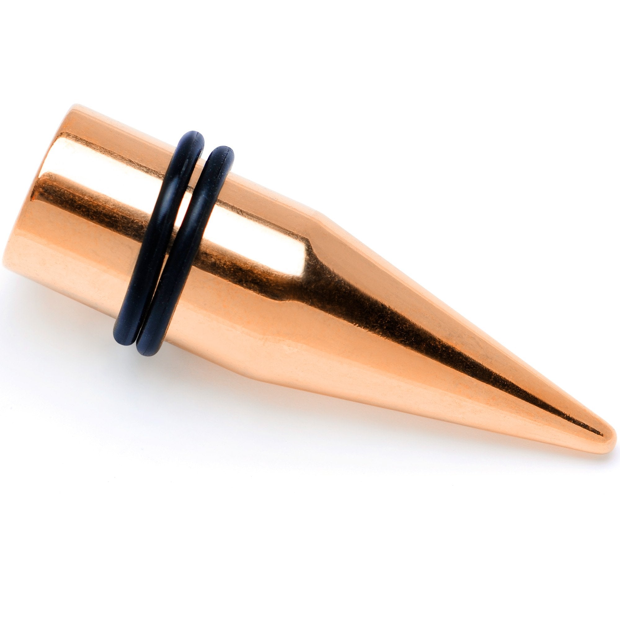 Rose Gold Tone PVD Straight Plug and Taper Set Sizes 5mm to 10mm