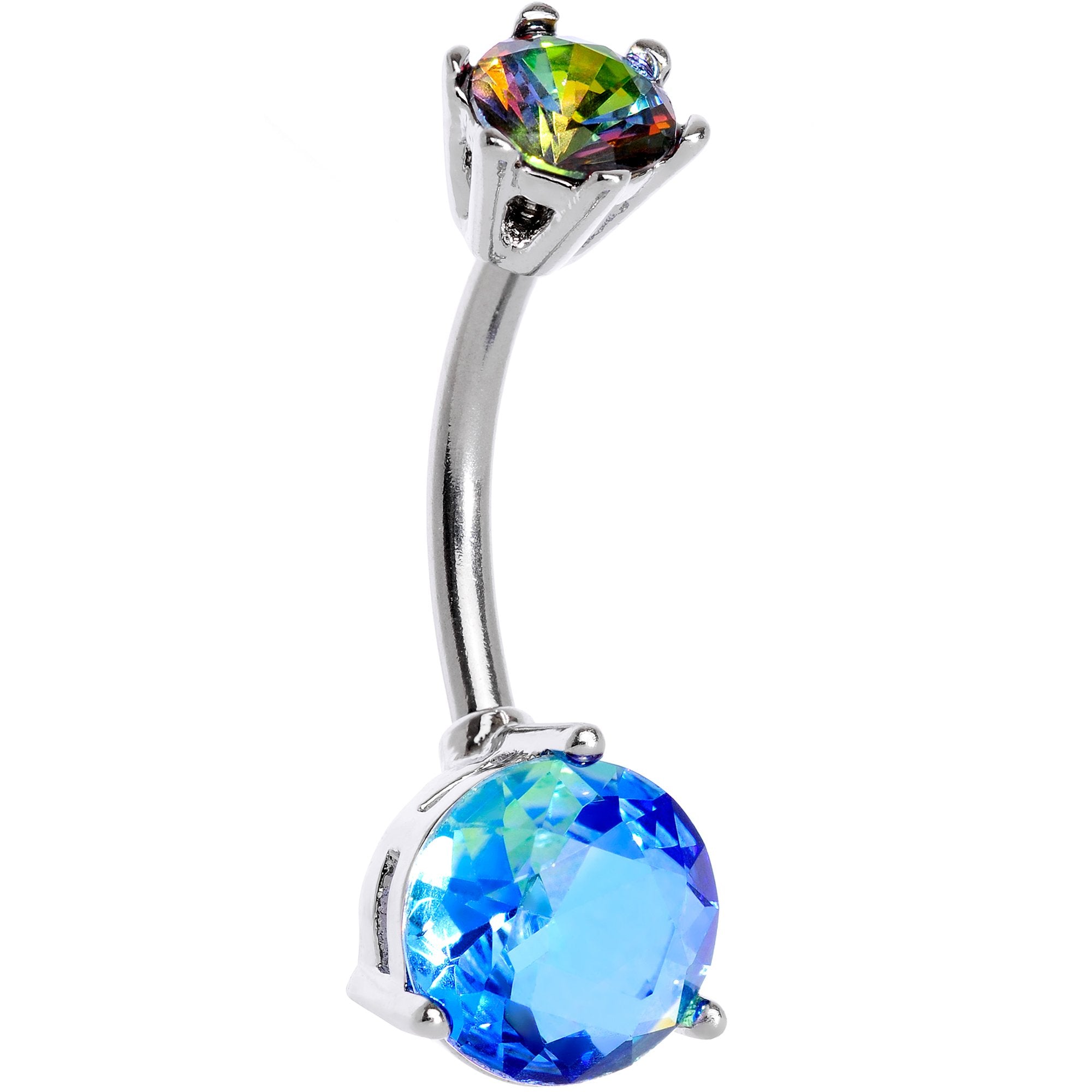 Blue Aurora Gems Simply Gems Belly Ring