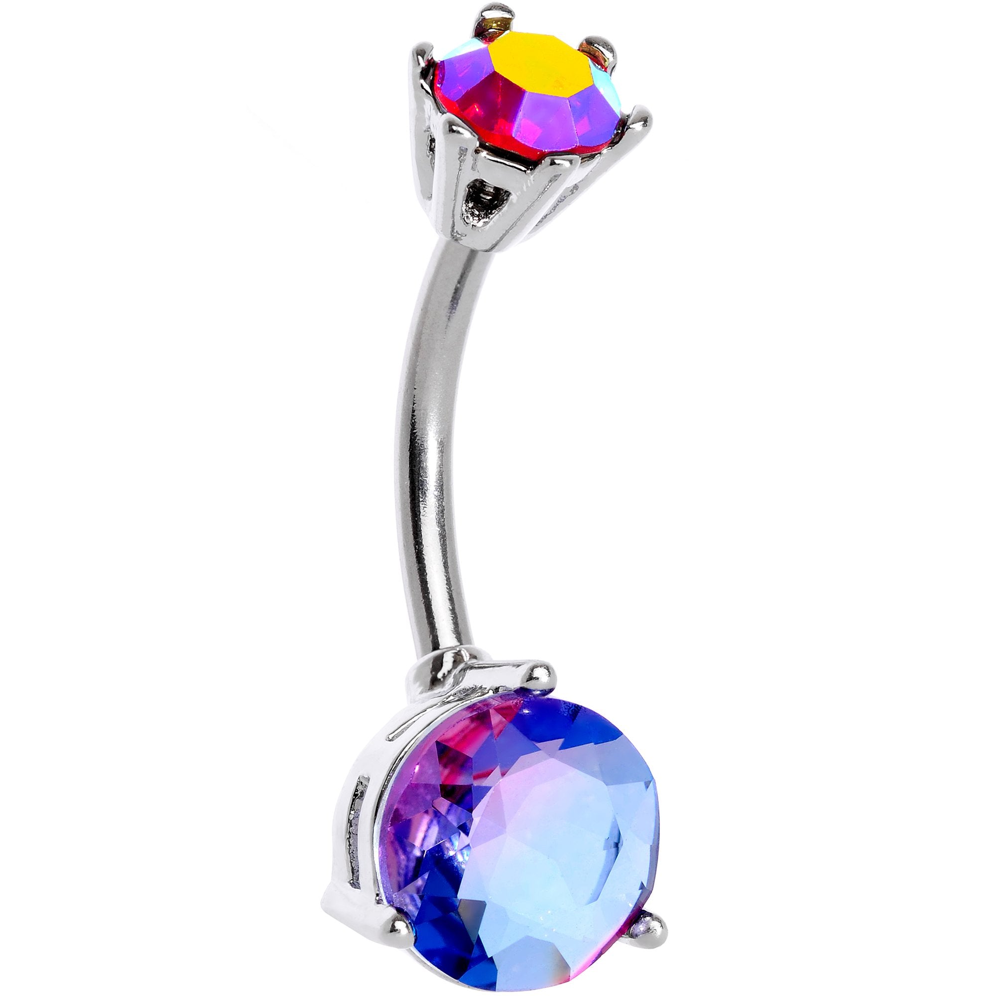 Purple Aurora Gems Simply Gems Belly Ring