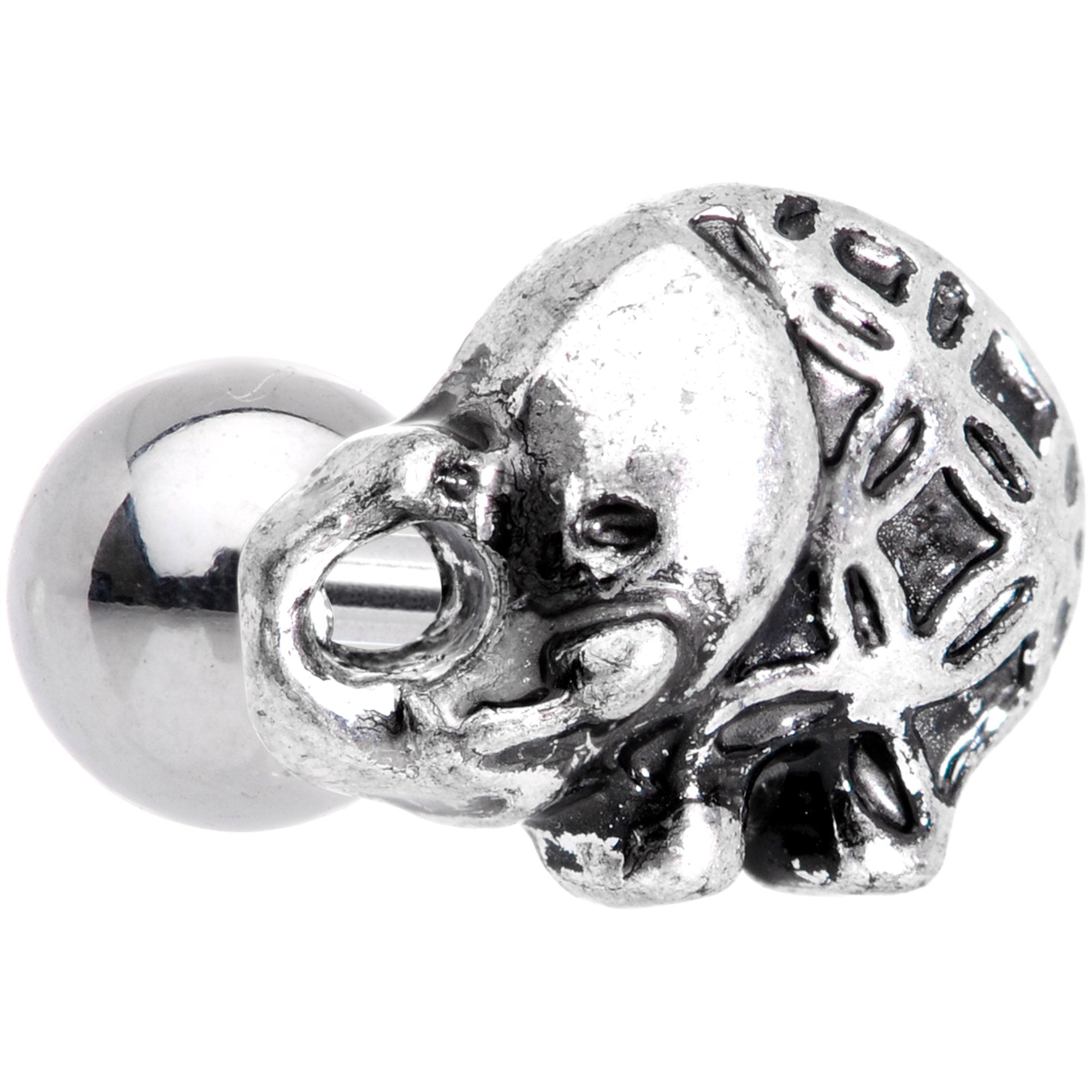 16 Gauge 1/4 Join the Circus Elephant Cartilage Tragus Earring