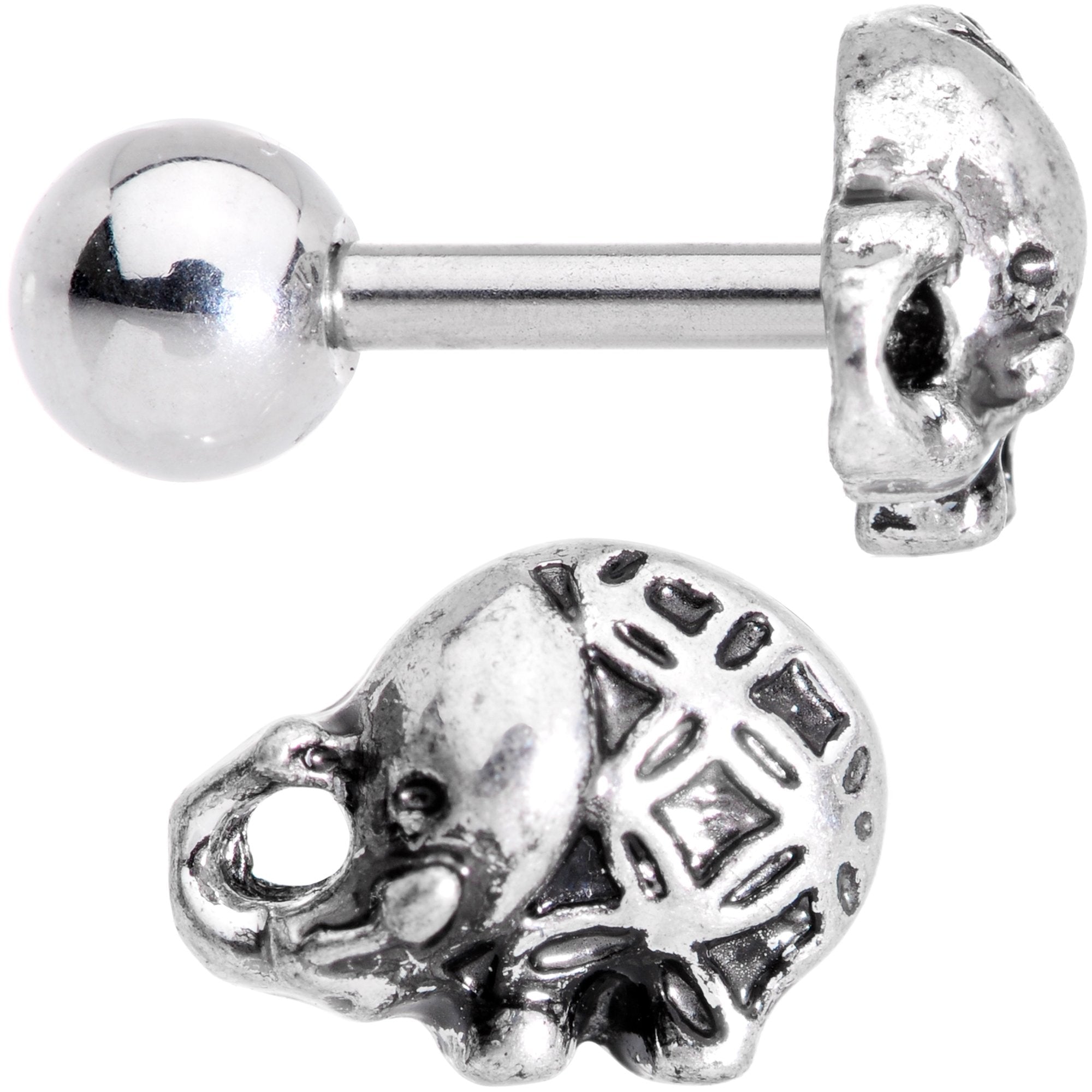 16 Gauge 1/4 Join the Circus Elephant Cartilage Tragus Earring