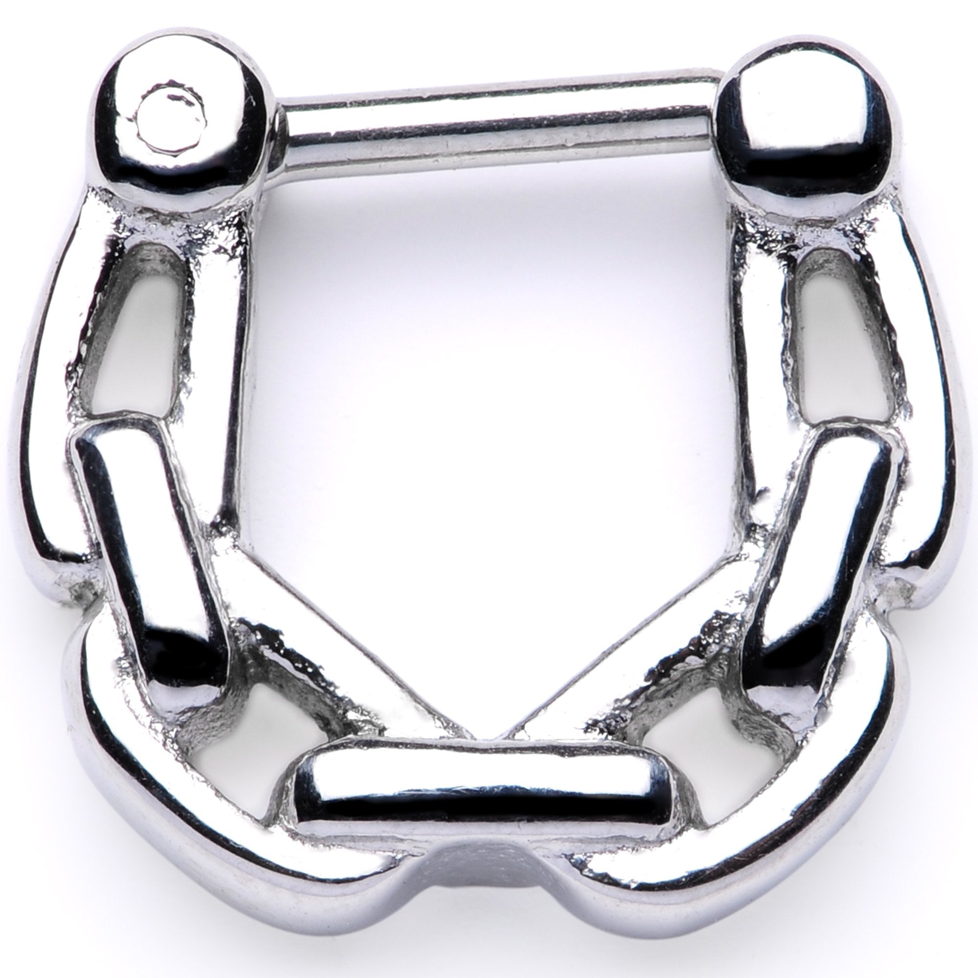 16 Gauge 1/4 Chain Link Hinged Septum Clicker