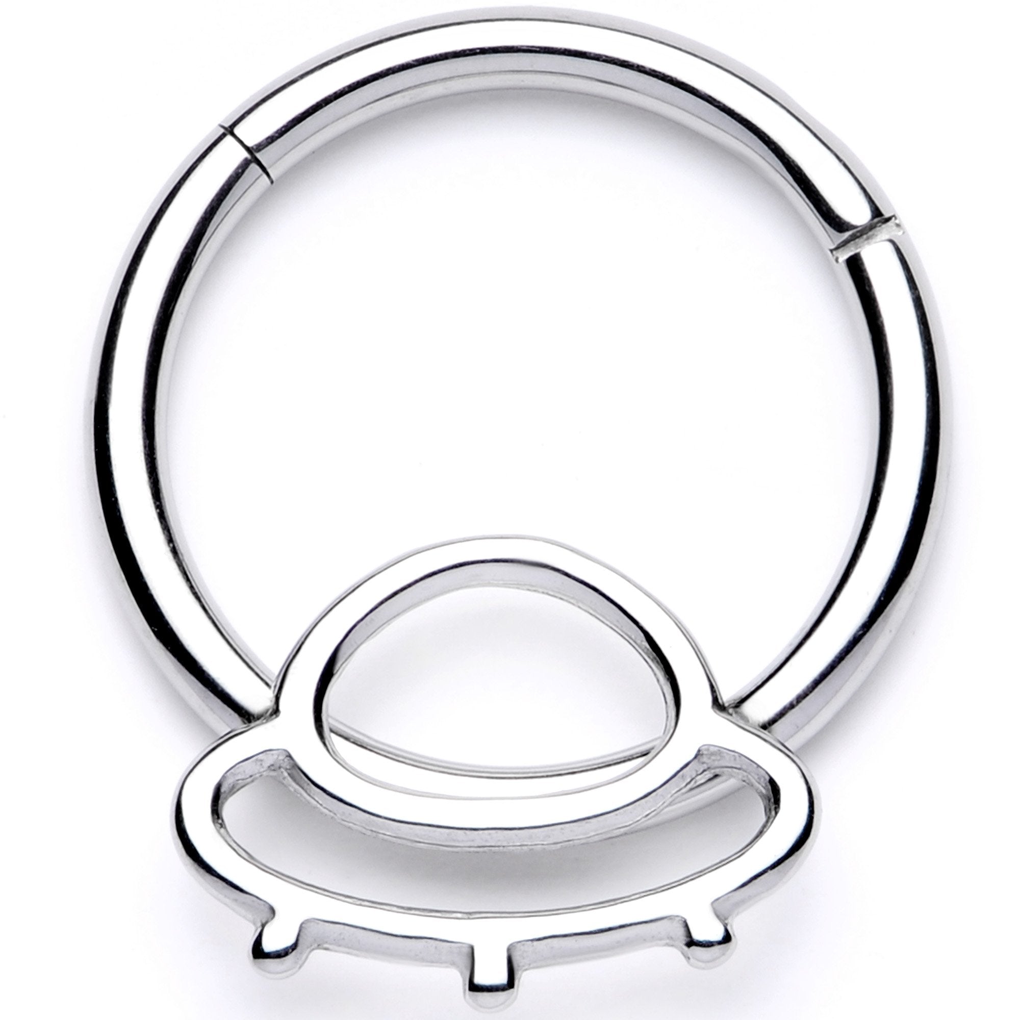 16 Gauge 3/8 Alien Spaceship Hinged Segment Ring